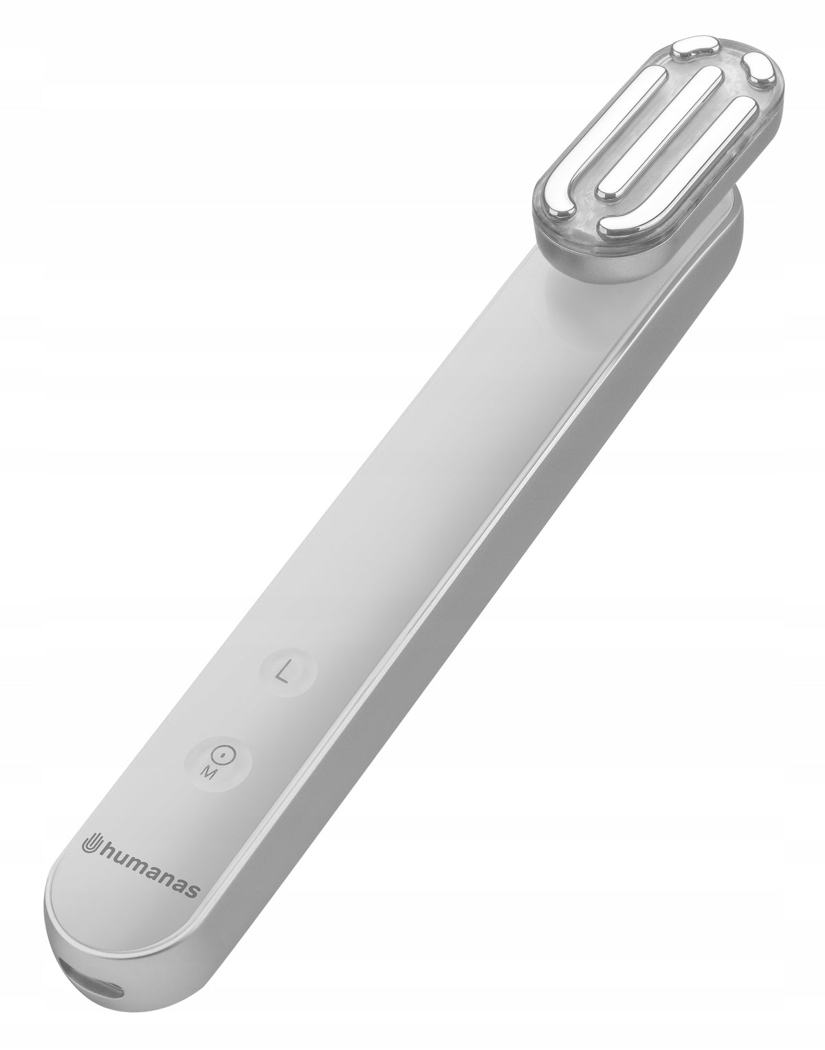 Sonic massager for face lifting with EMS function Humanas Aurora white Manufacturer code Au-WI