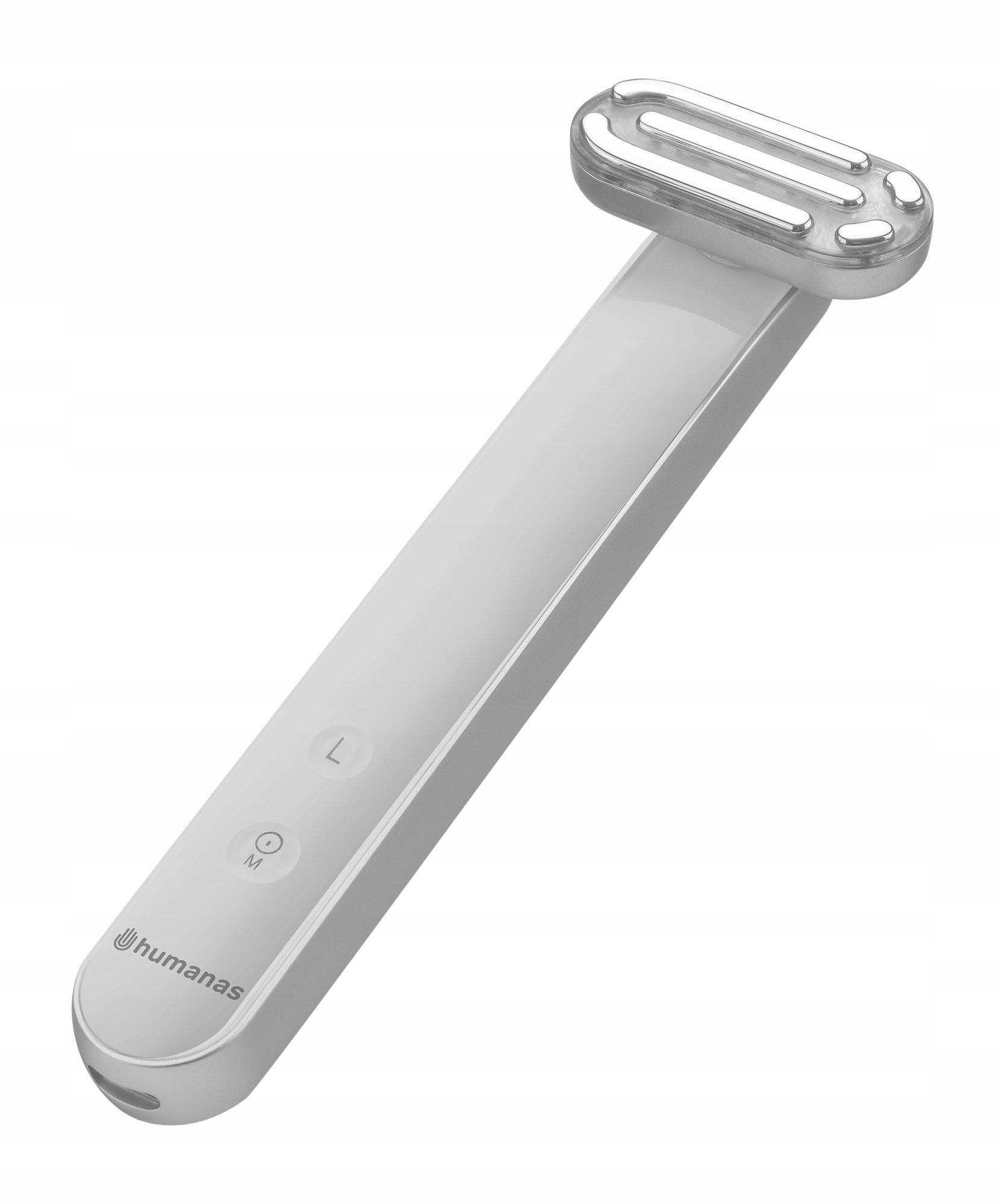 Sonic massager for face lifting with EMS function Humanas Aurora white
