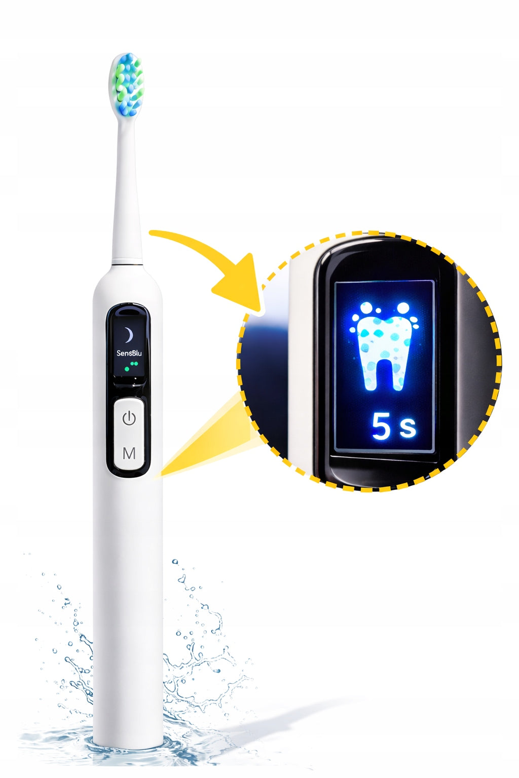 Sonic toothbrush AI&JL DISPLAY 76 000 | 15 modes | 60 working days |