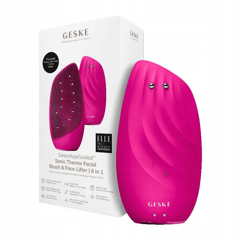 Sonic toothbrush Geske 8in1 lifting, massage, magenta application