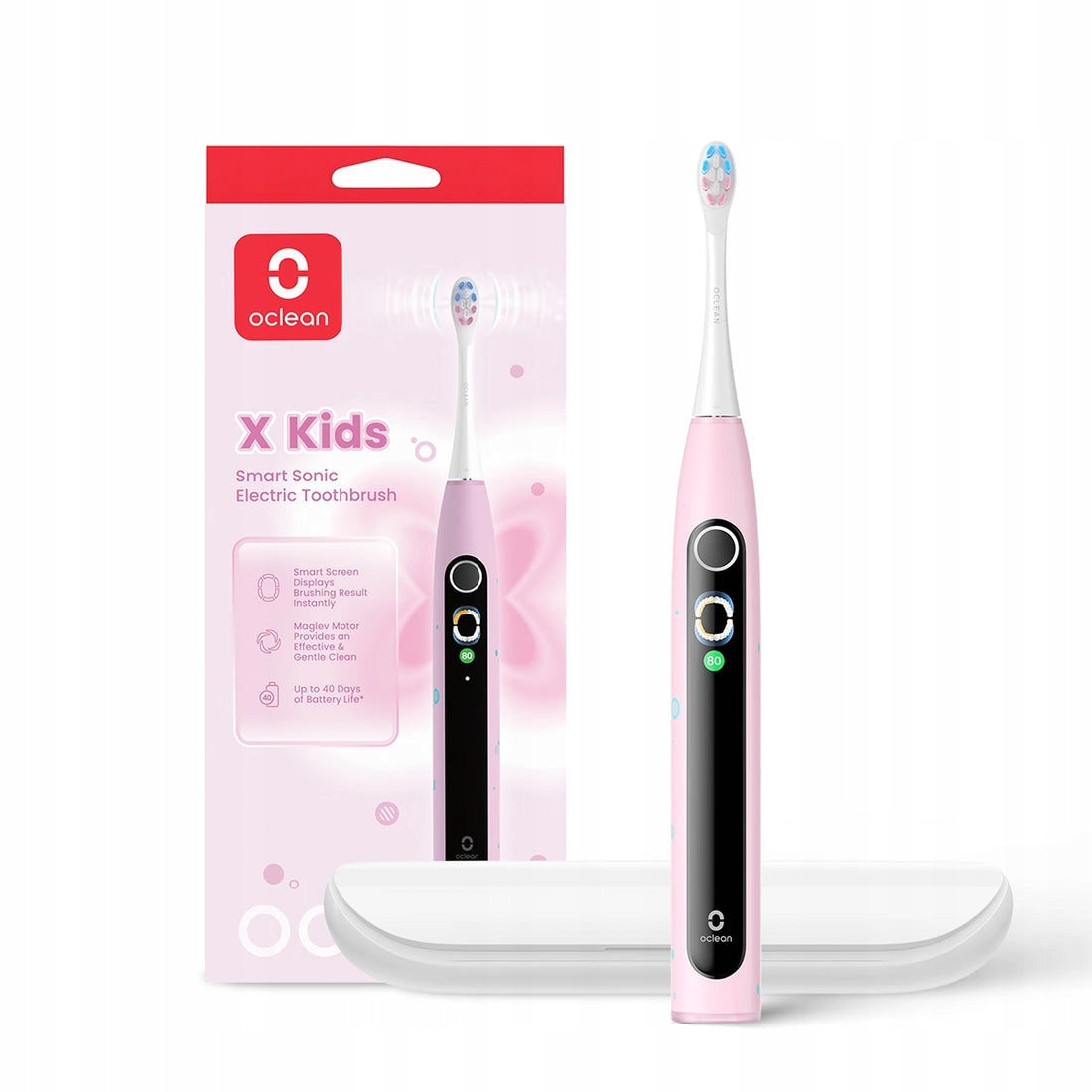 Sonic toothbrush OCLEAN X Kids Set Pink 72000 r/min. Travel case