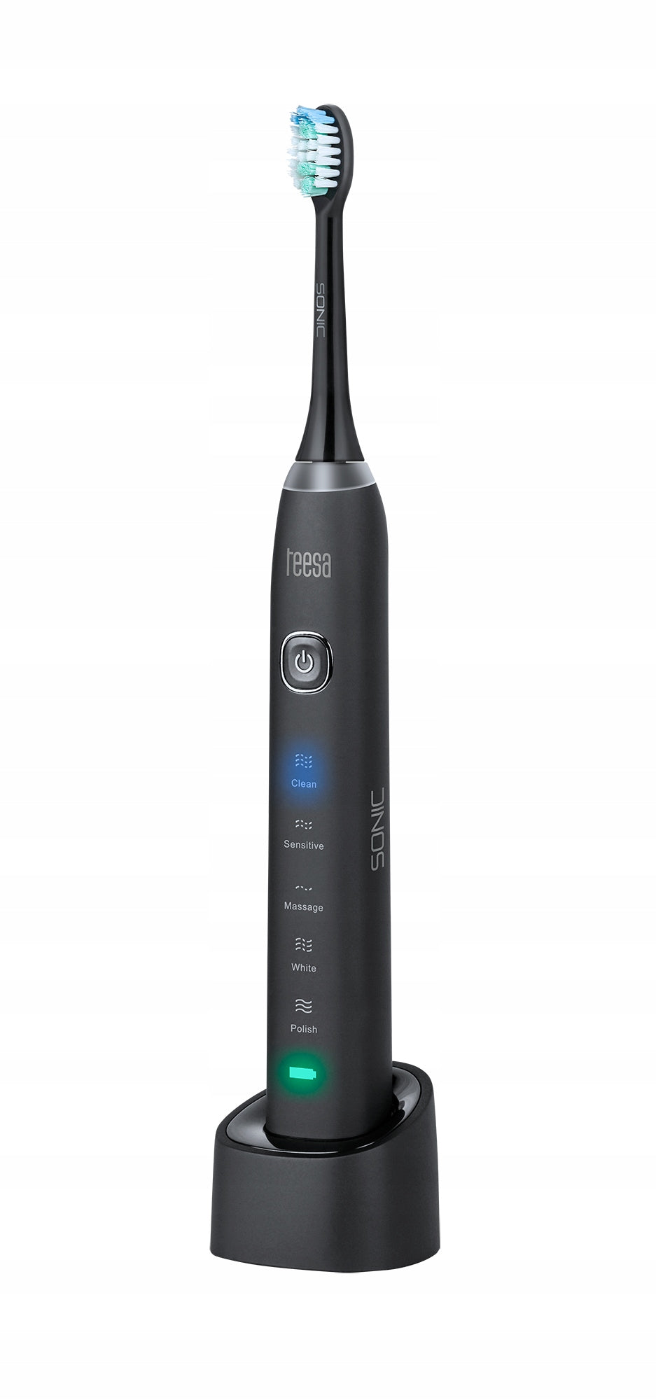 Sonic toothbrush Teesa SONIC BLACK Batteries included yes