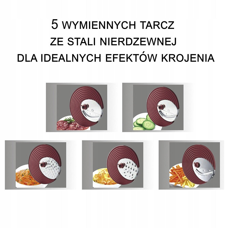 Sonifer Salad Maker SF-5505 200W Shredder 5 Discs Packaging status original