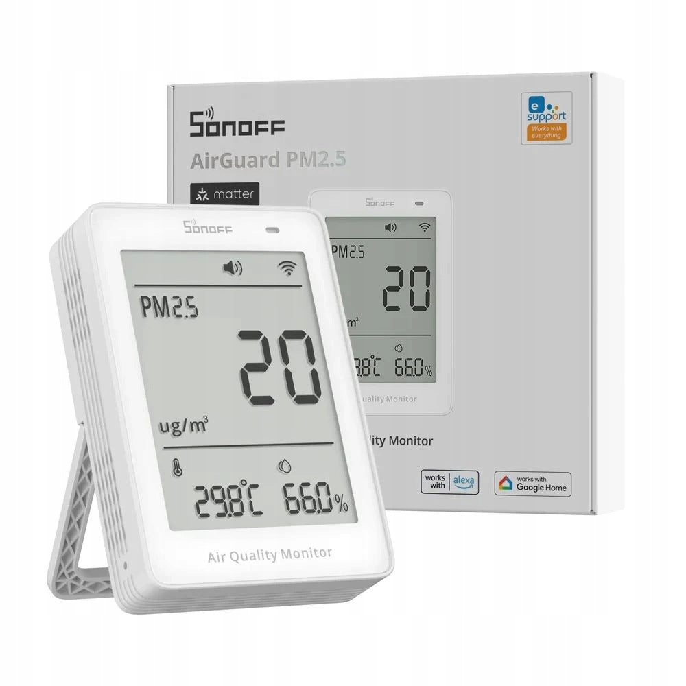 Sonoff Air Quality Monitor PM2.5 - senzor kvality vzduchu Matter