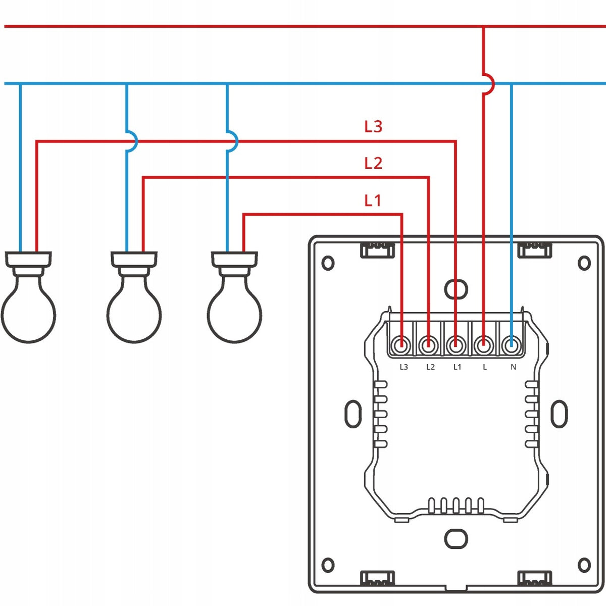 Sonoff ZBM5-3C-80W Smart Touch Wall Switch 3-Channel Zigbee Manufacturer code ZBM5-3C-80W