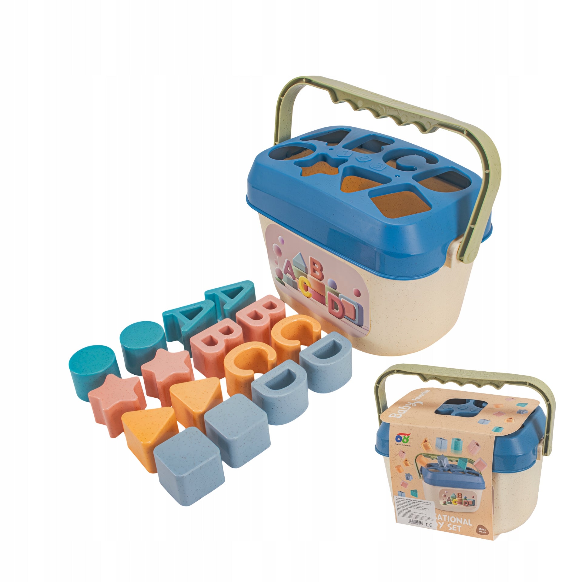 Sorter shapes for children Montessori Puzzle educational blocks toy