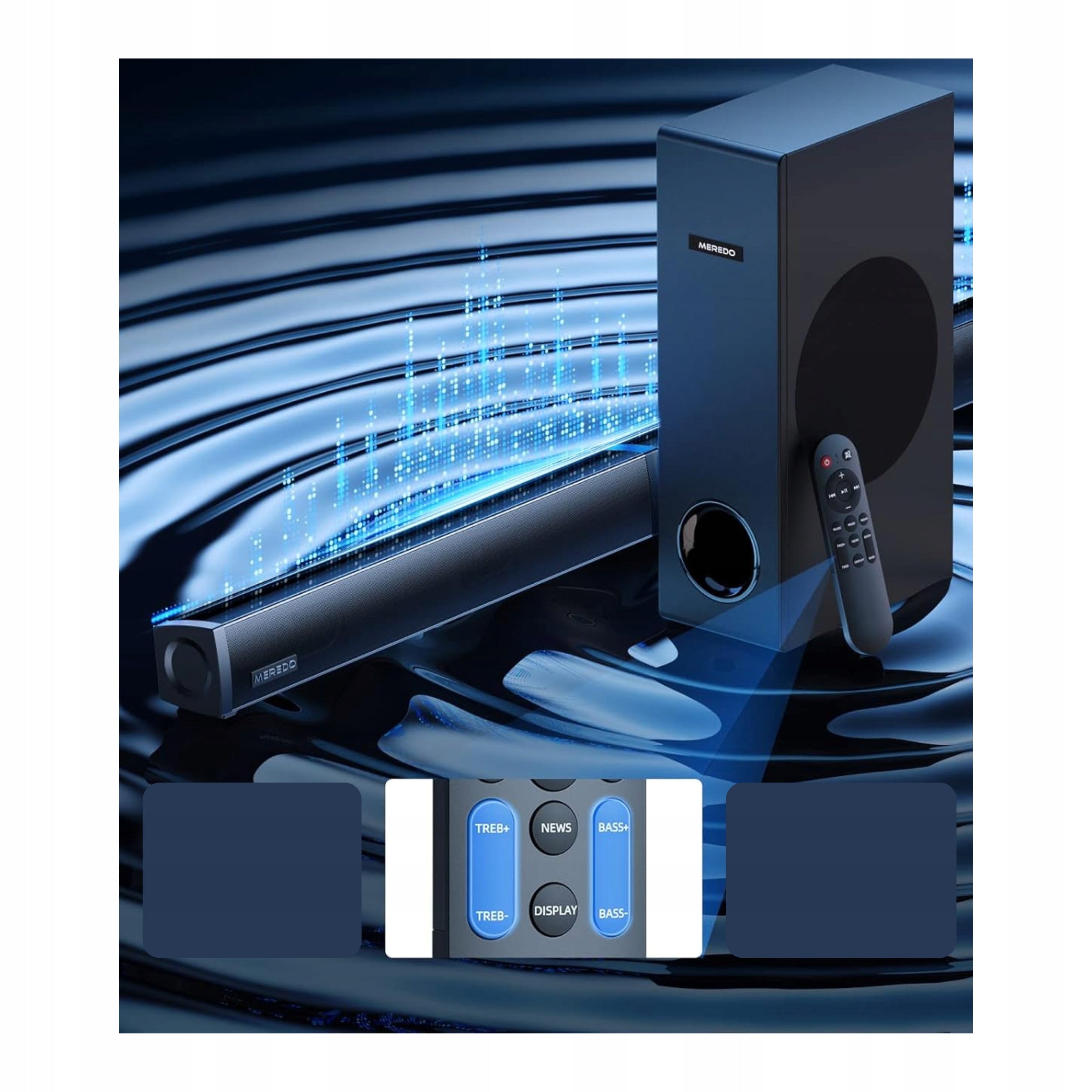 Soundbar 180W 2in1 Detachable To 2.1-Channel With Meredo Subwoofer Manufacturer code 5906651722085