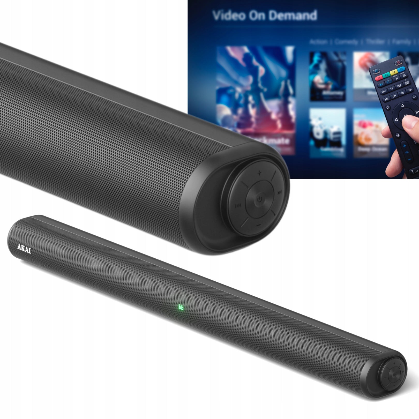 Soundbar AKAI ASB-6L 60W 2.0 RMS Subwoofer Wireless Bluetooth HDMI ARC Manufacturer code ASB-6L