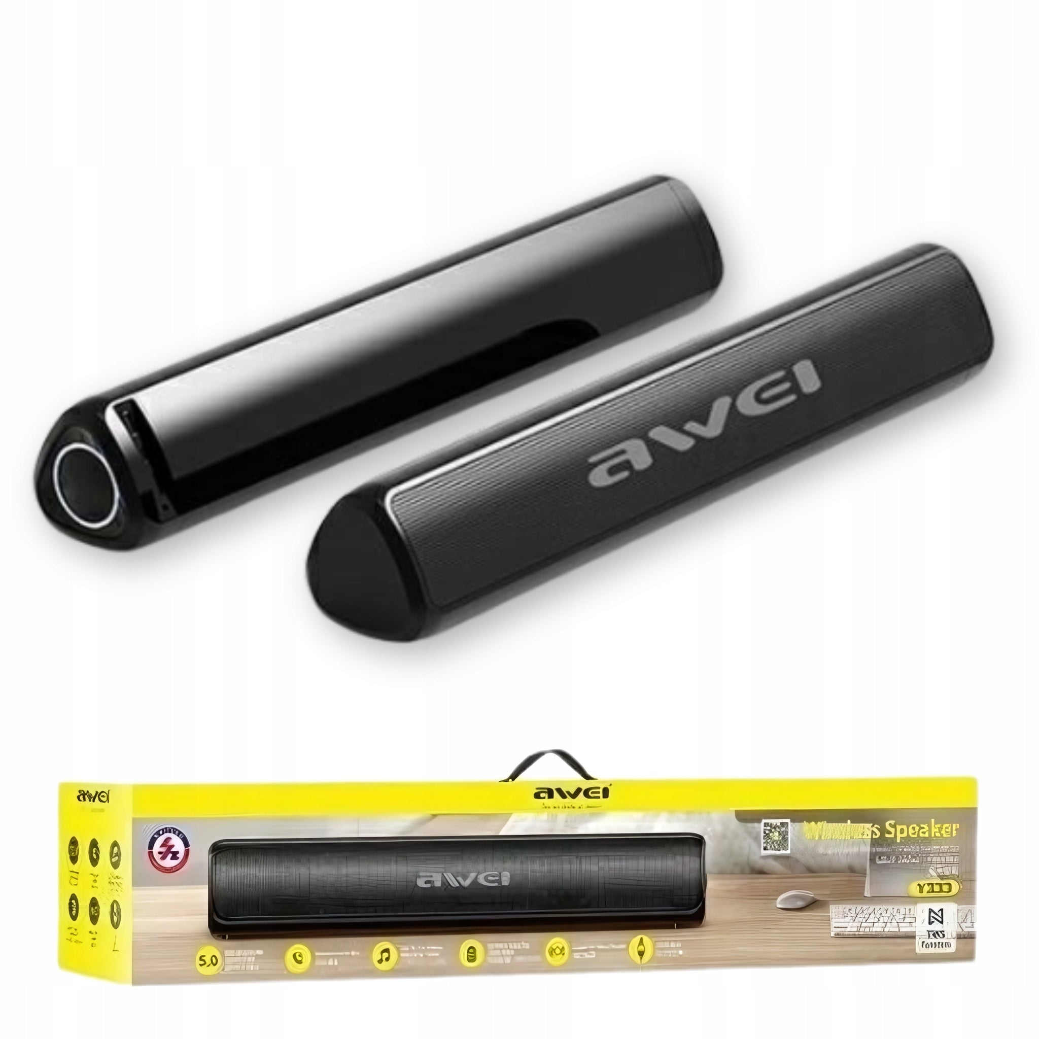 Soundbar AWEI Y333 mini 10W for computer wireless speaker