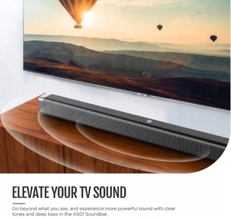 Soundbar Bomaker Odine I 2.0 black BT AUX USB OPT Manufacturer code V003A5AA0-CA