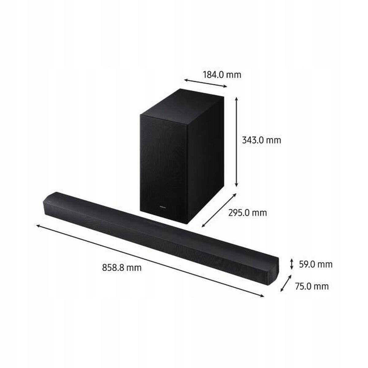 Soundbar Samsung HW-B66CF/ZF 3.1 1 W black Manufacturer code HW-B66CF/ZF