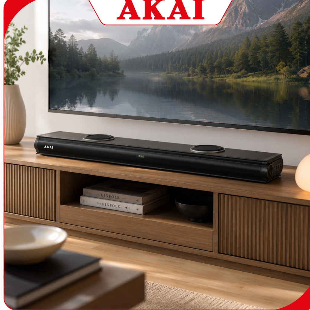 Soundbar TV Speaker AKAI Bluetooth 2.2 Home Theater Powerful Bass Brand Akai