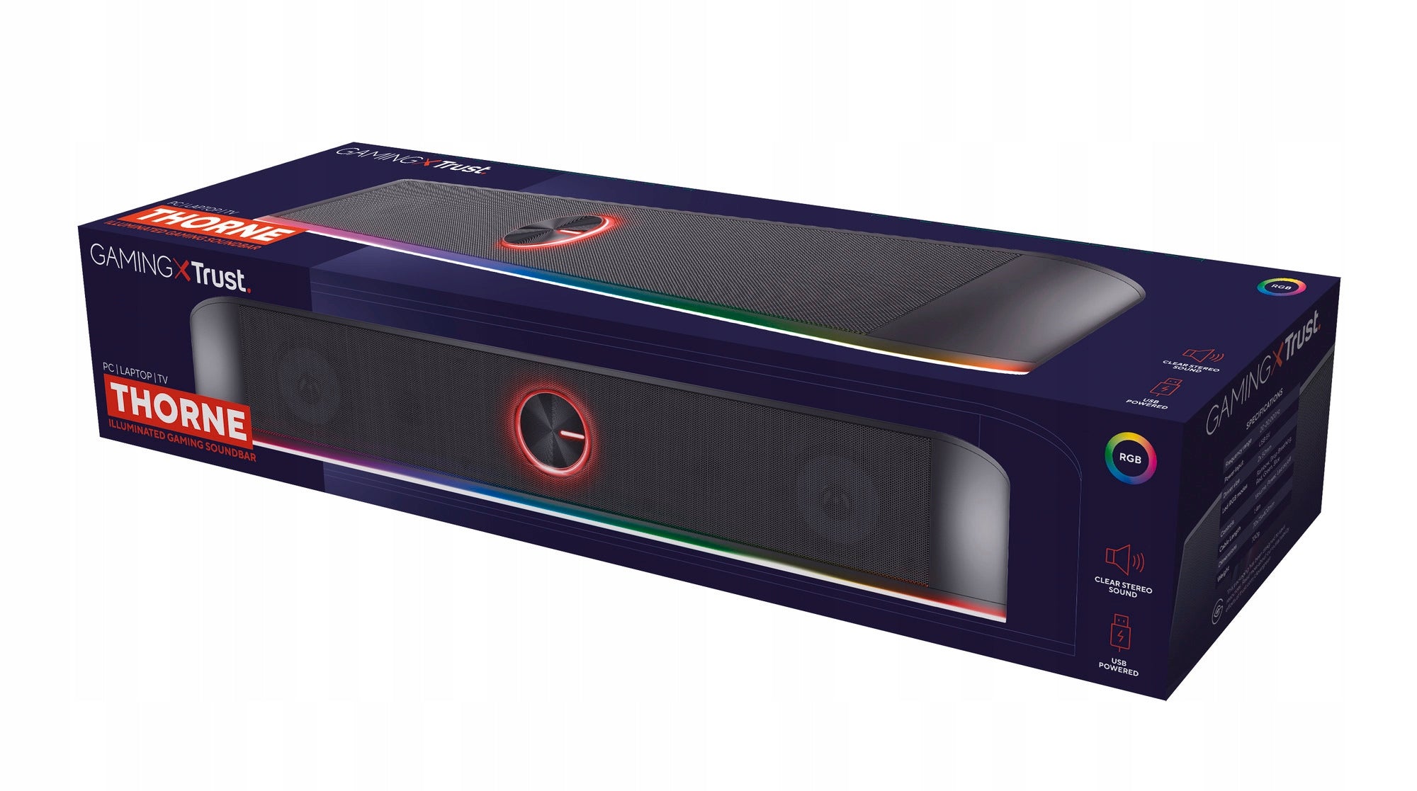 Soundbar Trust GXT 619 Thorne 2.0 12 W black Manufacturer code 24007
