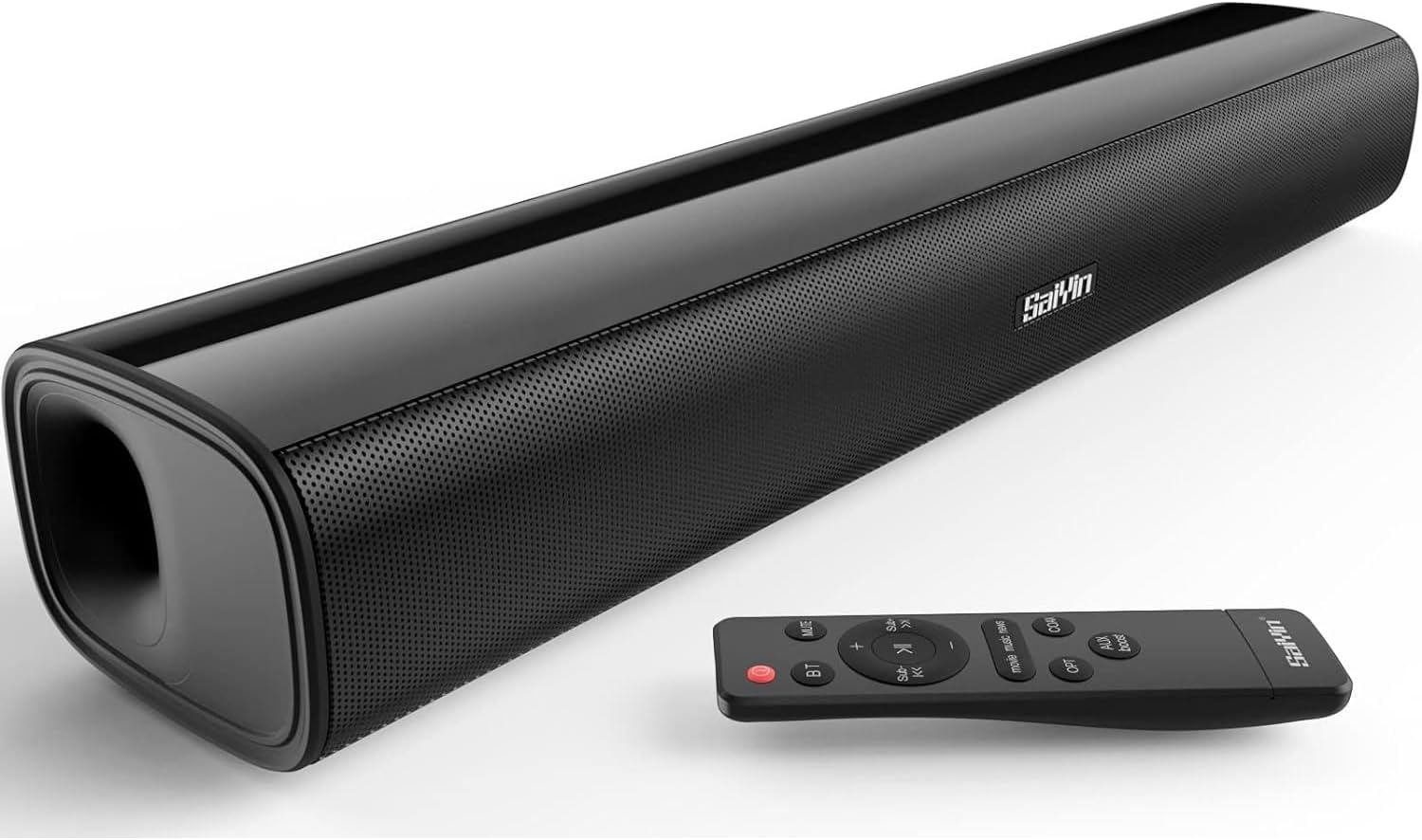 Soundbar speaker Saiyin Bluetooth optical 3.5mm subwoofer remote control black