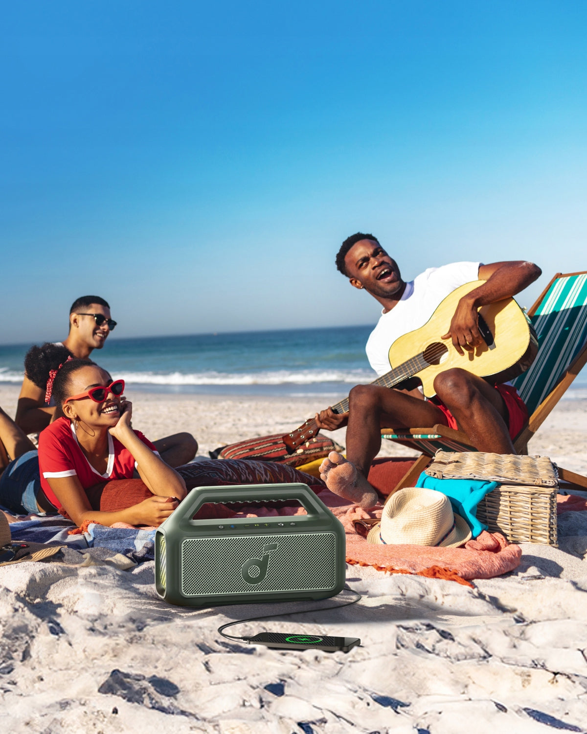 Soundcore Portable Wireless Speaker Boom 2 Green 80 W Bluetooth 5.3 IPX7 Manufacturer code A3138061