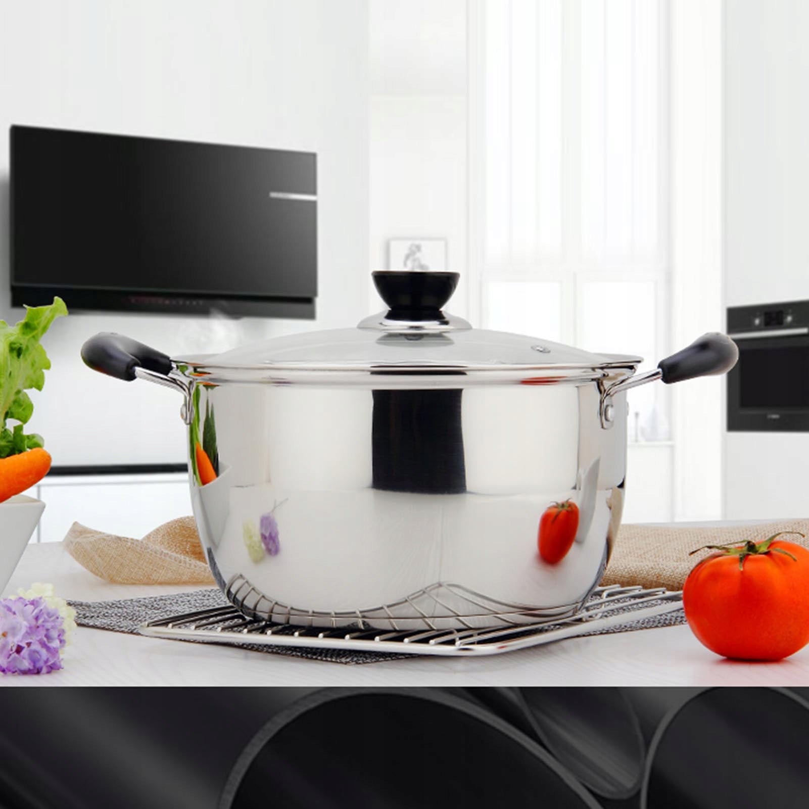 Soup Pot with Steaming Sheet Mini Pot for 73