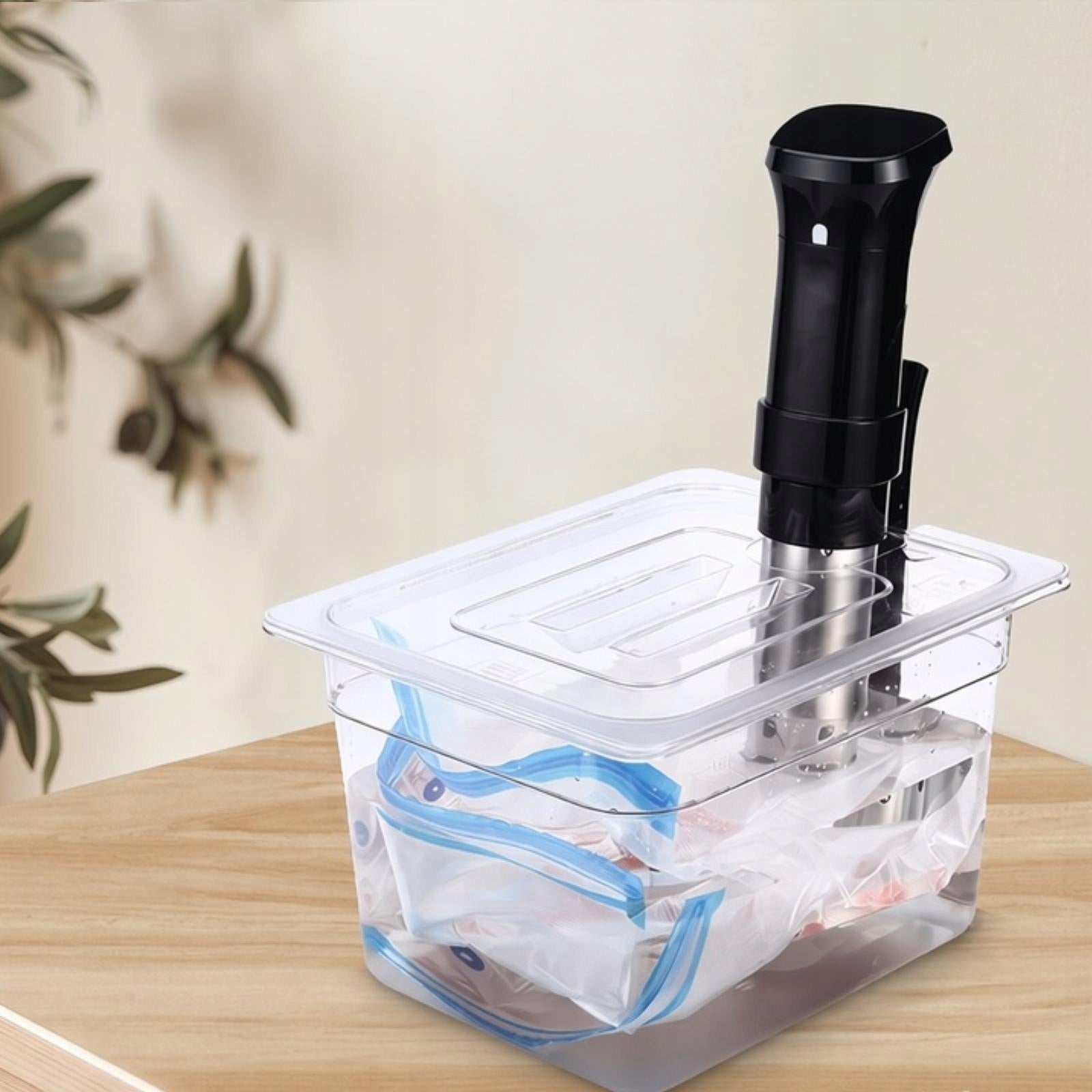 Sous Vide Container Transparent Easy to Use Food Storage Slow Cooker Brand no brand