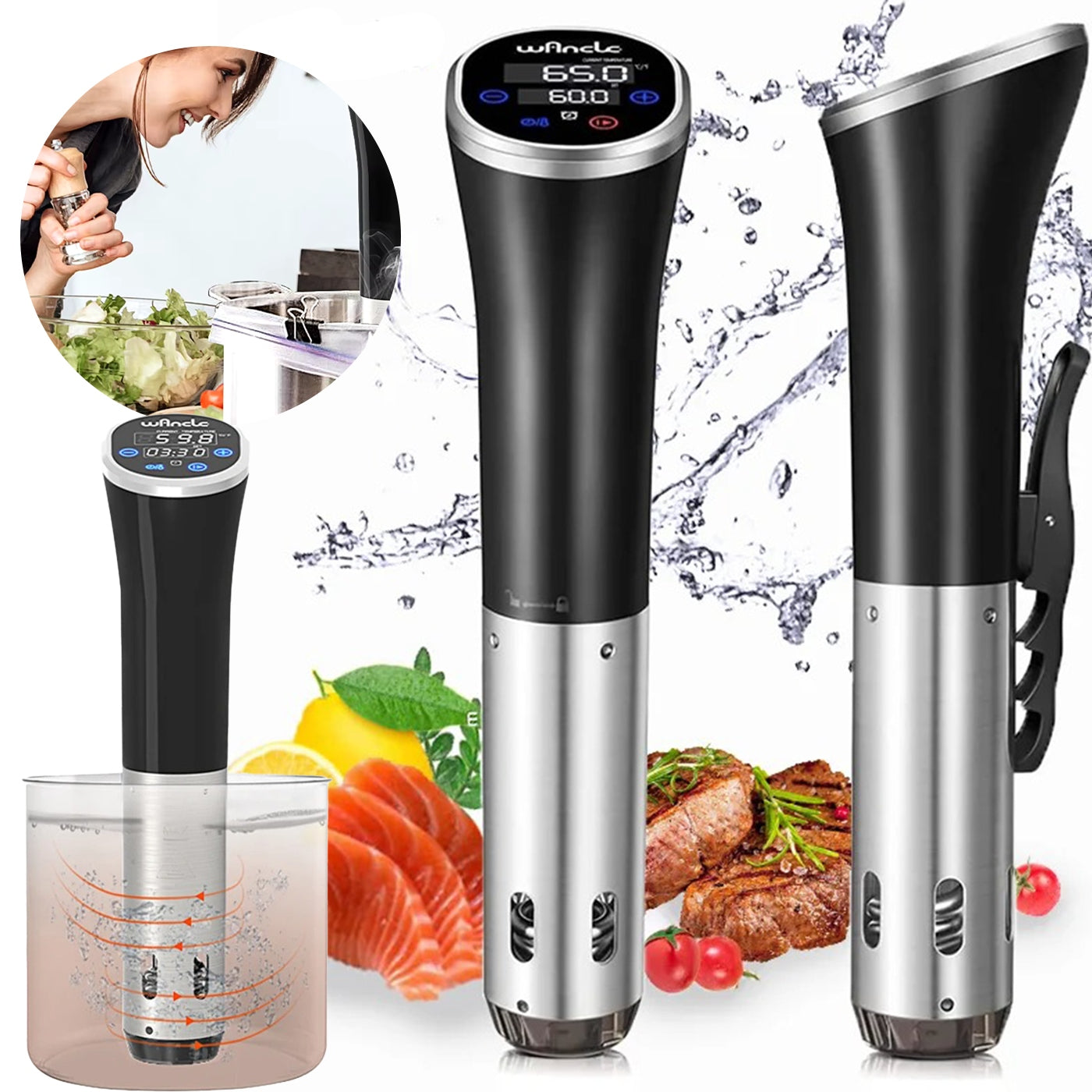 Sous Vide Cooking Circulator 1100W Kitchen Tool