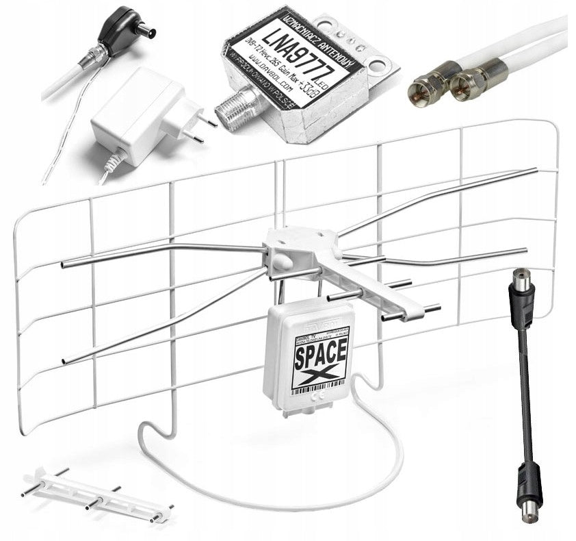 SpaceX 10m antenna with high protection for terrestrial television 100km from transmitter