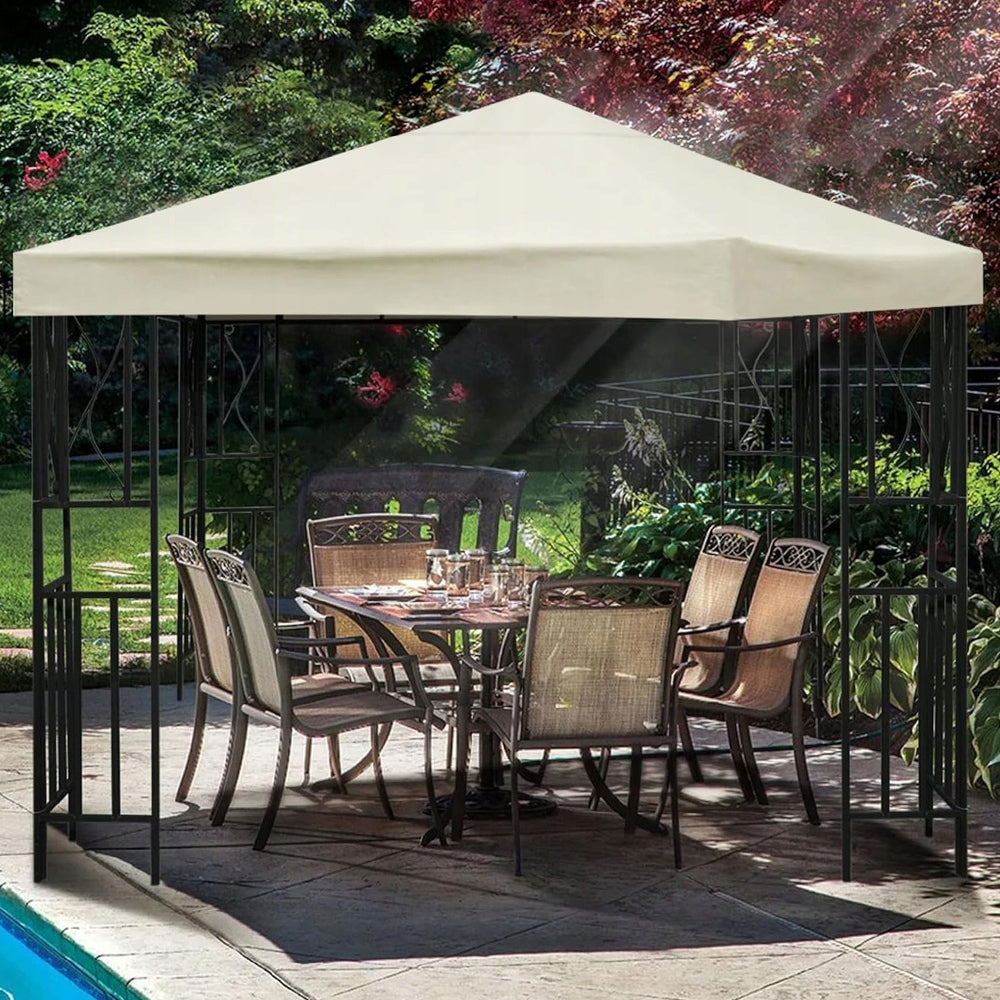 Spare Roof for Garden Pavilion 3x3m Hydrophobic BEIGE NEW Length 3 m