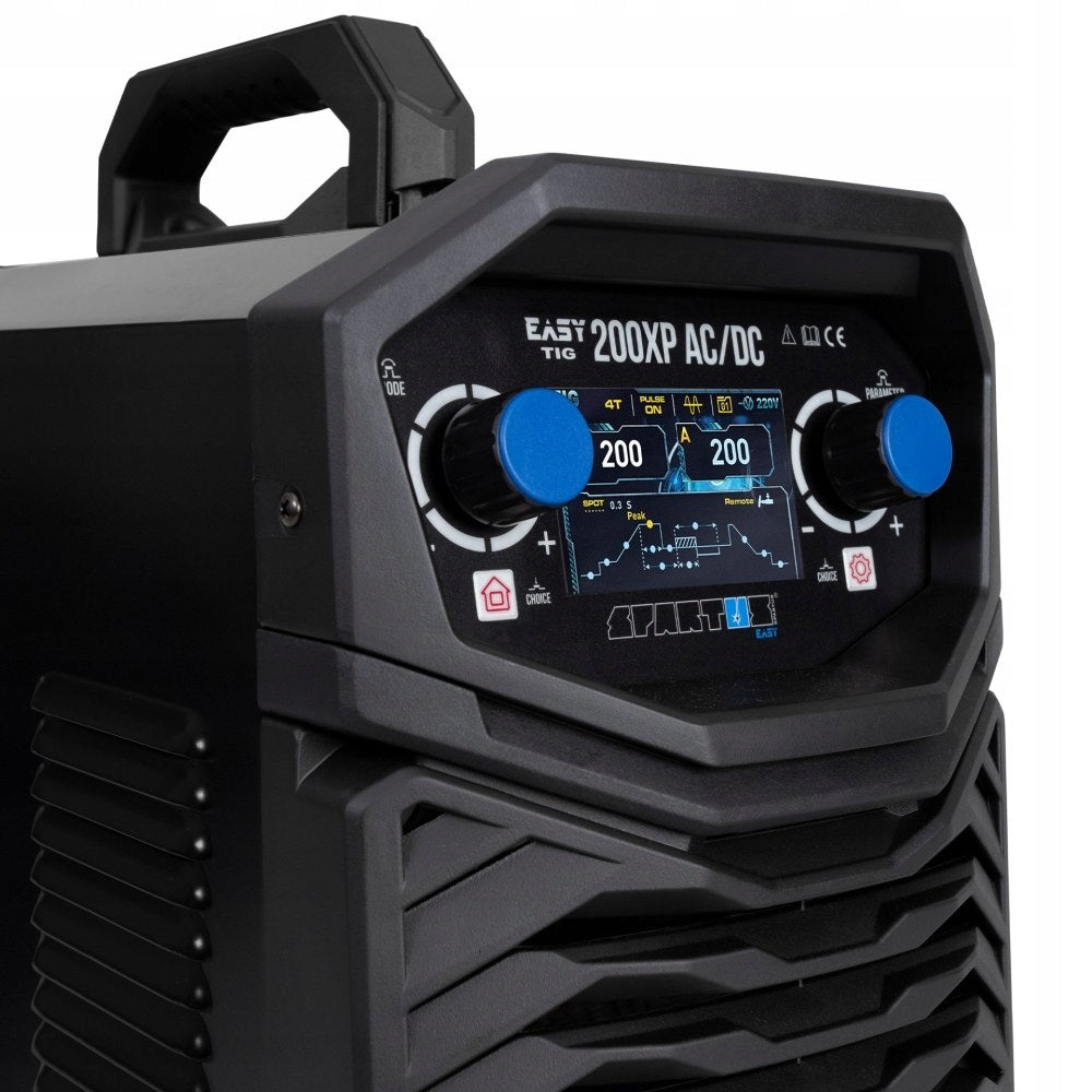 Spartus EasyTIG 200XP AC/DC welder with TIG handle + aluminium accessories Welding methods MMA