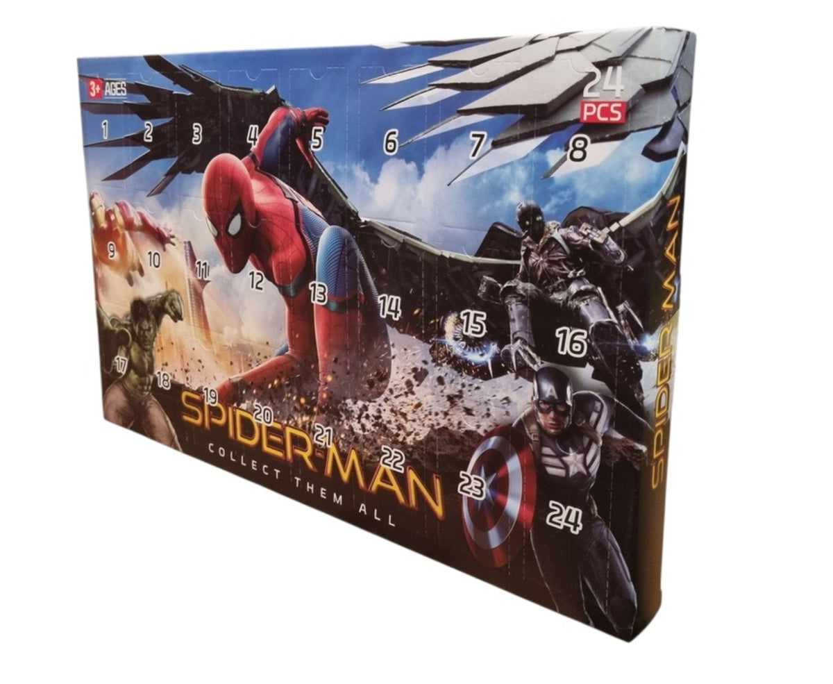 Spiderman Advent Calendar 24 Figurines Keychains Superhero Gift Manufacturer code kalendarz avangers 65-5432