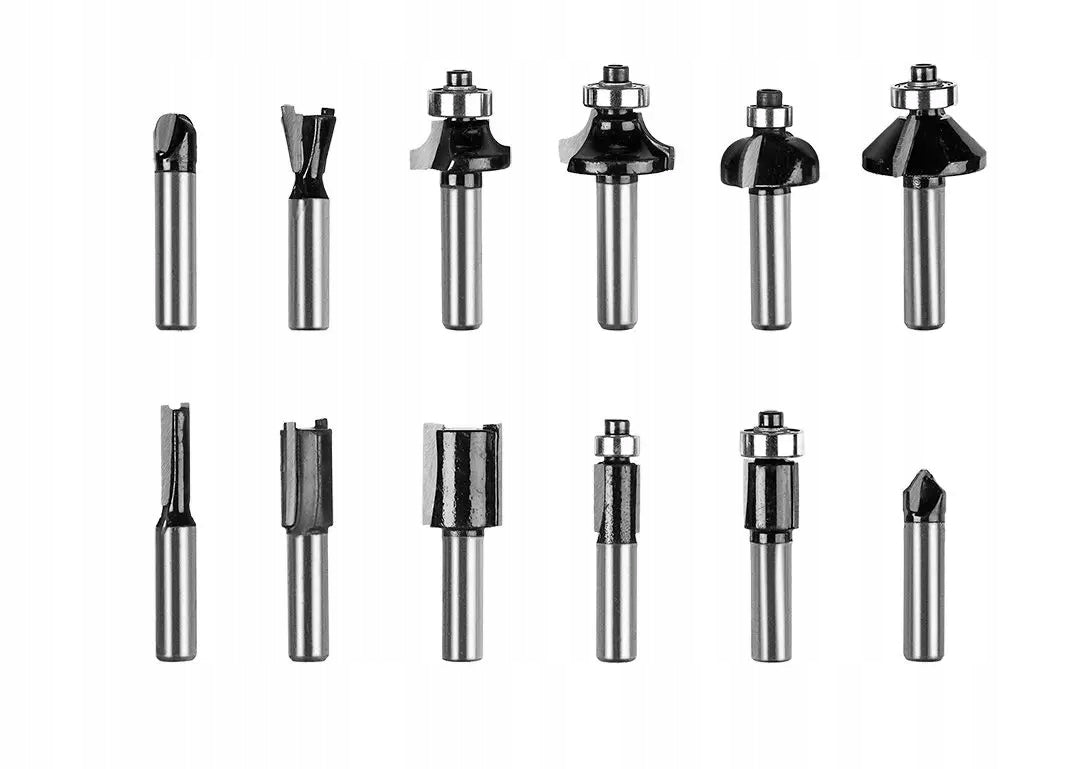 Spindle milling machine 1300W + Cutters 12 pcs. SLEEVES 6-8-12mm GRAPHITE Power supply mains