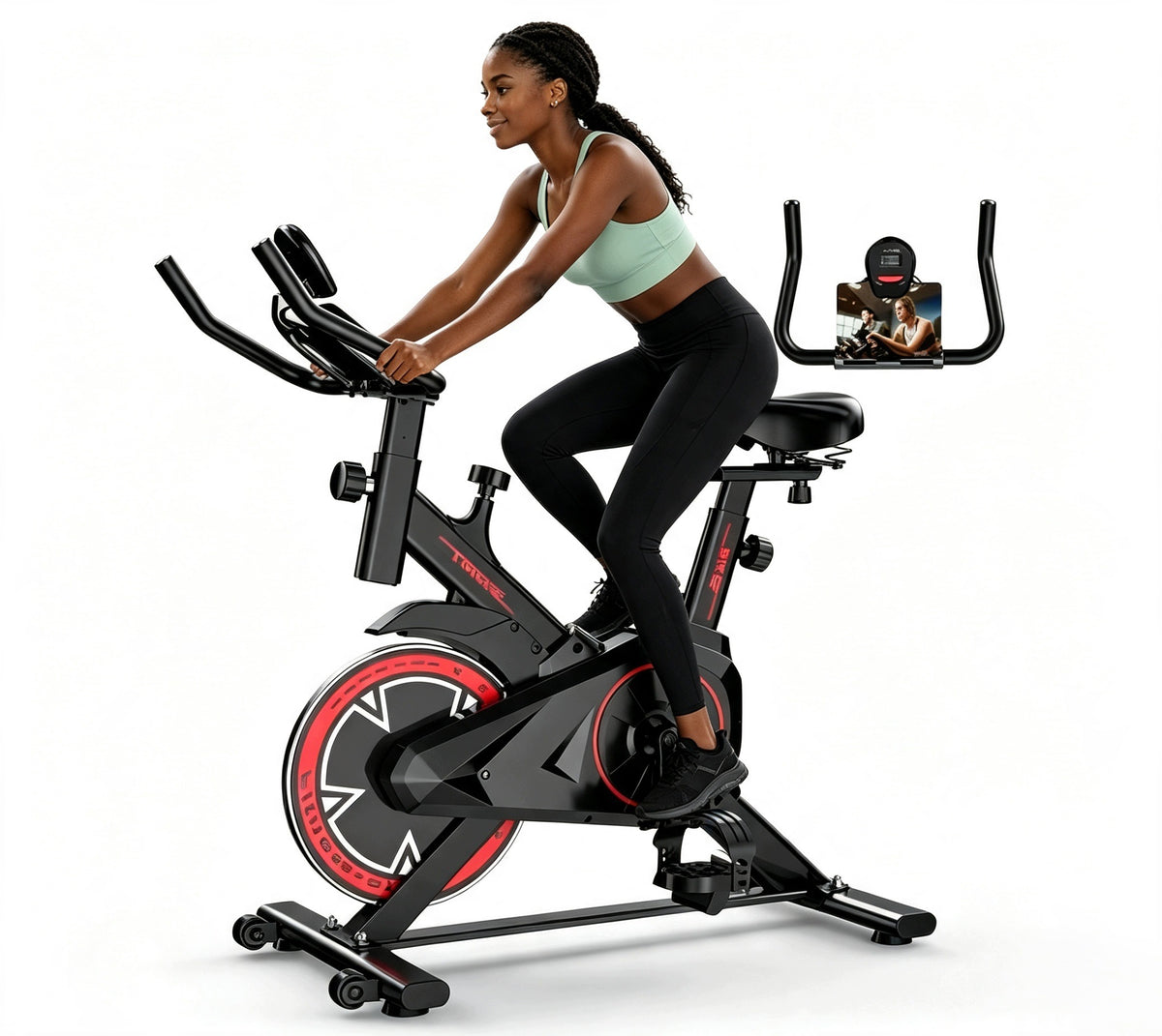 Spinning Bike QK101 iScooter 120 kg Cardio Home Adjustable Resistance Counter