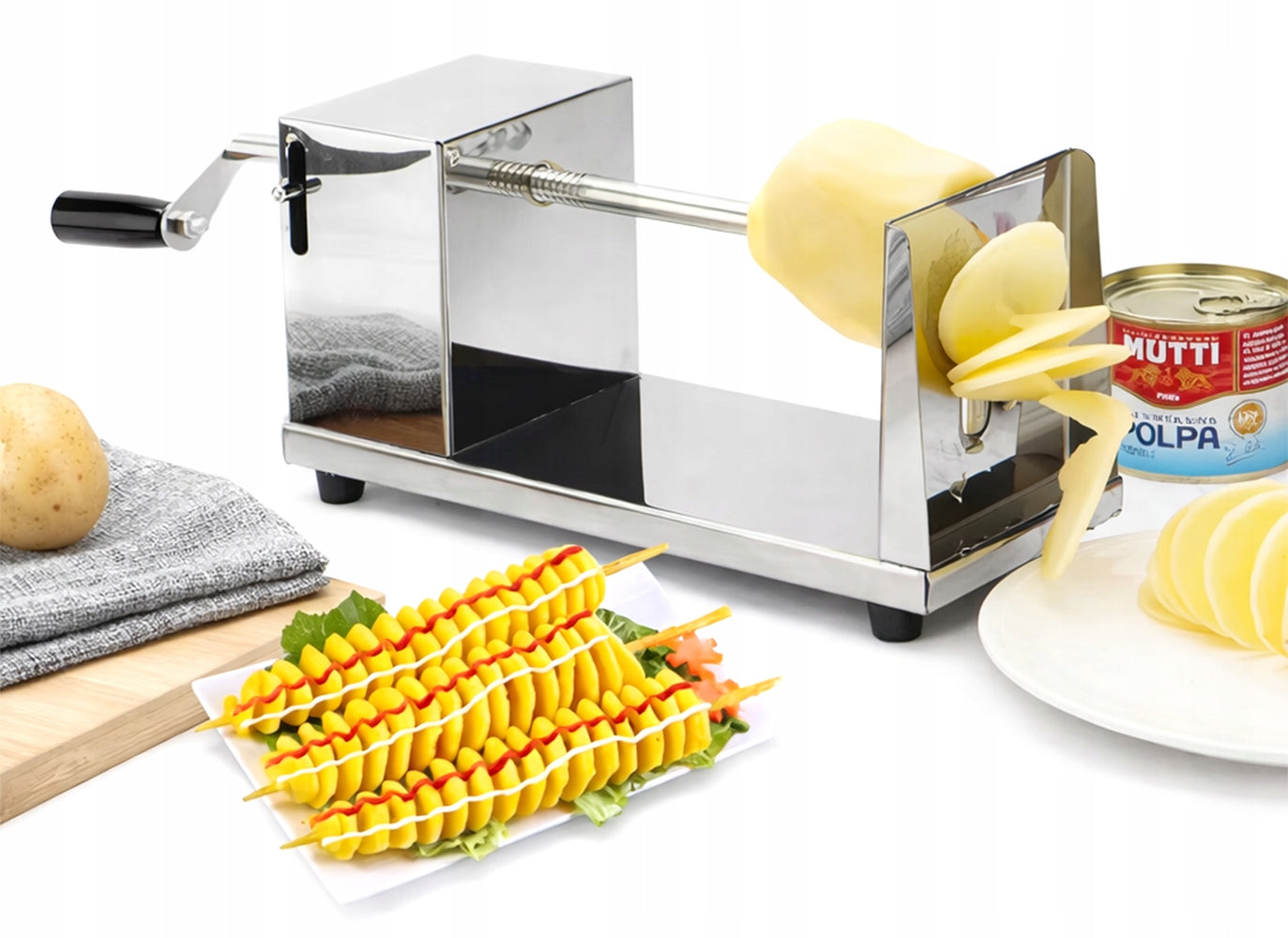 Spiral Potato Machine Maibang XL Manual Steel For Crank Manufacturer code MBG02340