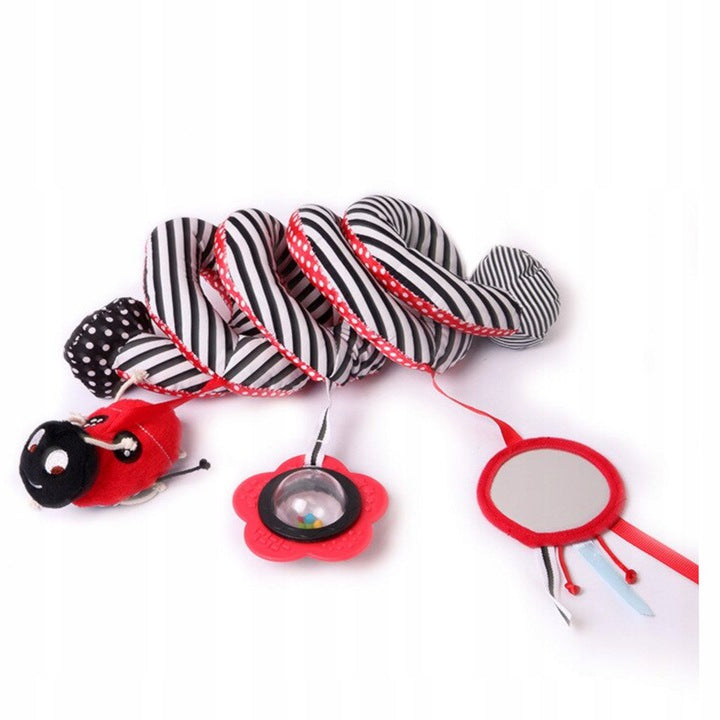 Spiral contrast pendant for stroller seat sensory rattle 0+ Packaging status original