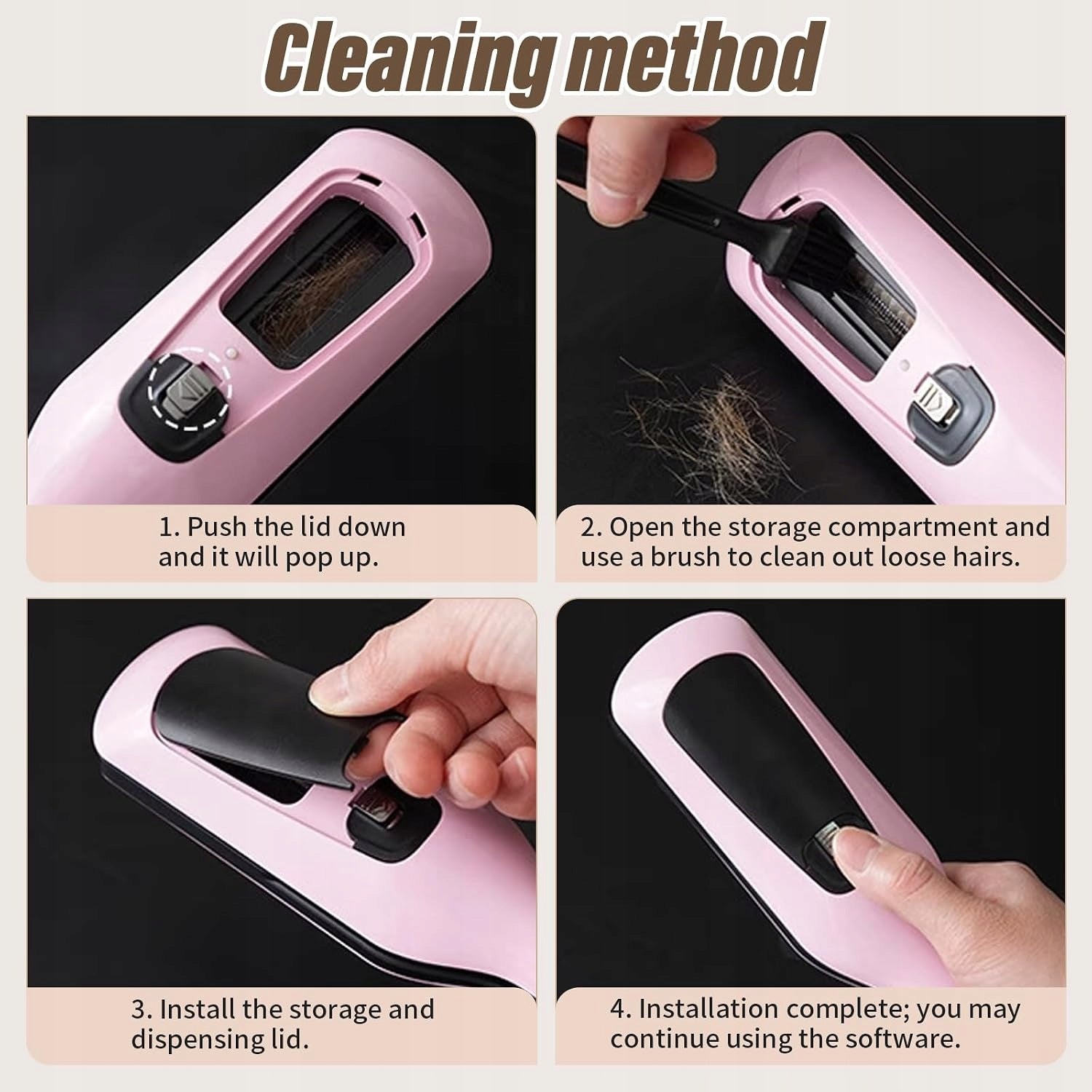 Split Hair Tip Machine with Ionization Trimmer USB-C Polisher Packaging status original