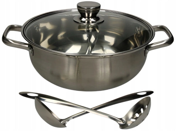 Split pot for Hot Pot diameter 28cm stainless steel Golden Turtle