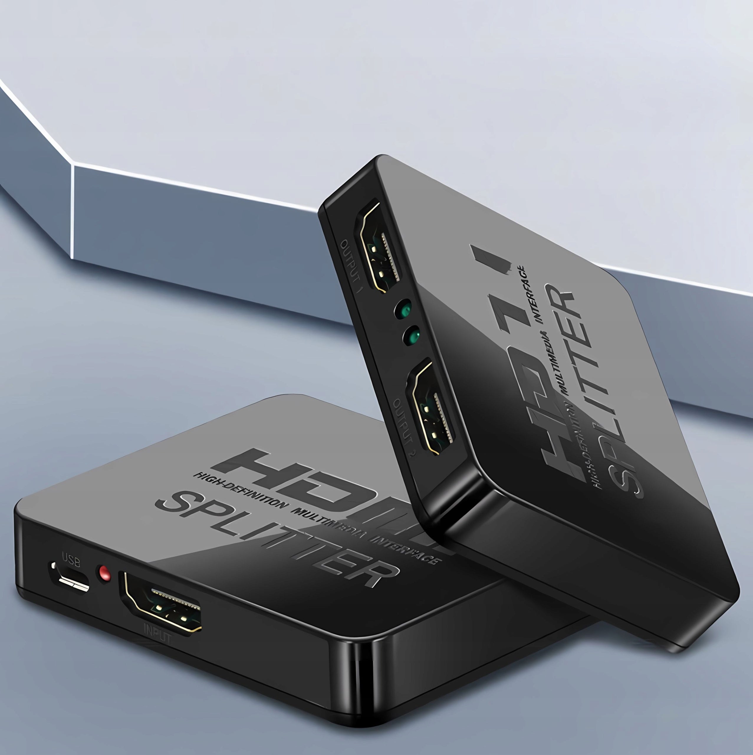 Splitter HDMI Splitter 1x2 4K@30Hz Signal Duplicator for 2 TV Monitors Packaging status original