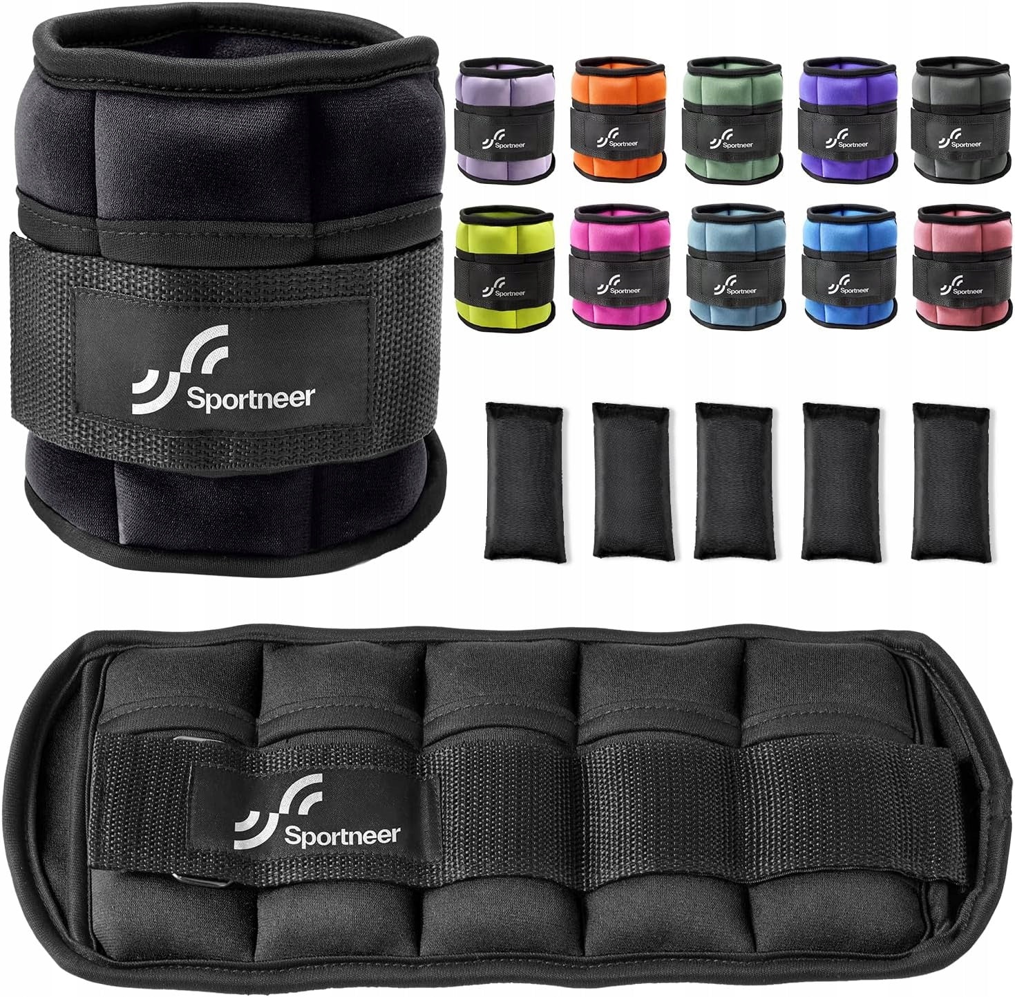 Sportneer Set of adjustable weights, 0,5 kg - 2,25 kg, 2 pieces