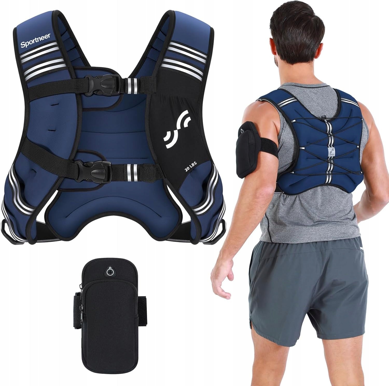 Sportneer Weighted Vest for Running Fitness 9 kg Manufacturer code B0DR295HFQ