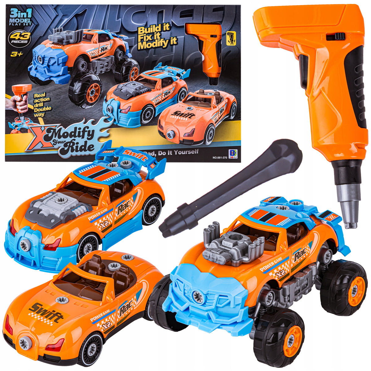 Sports Off-Road Car Auto 3in1 FOR UNSCREWING Twisting + Screwdriver