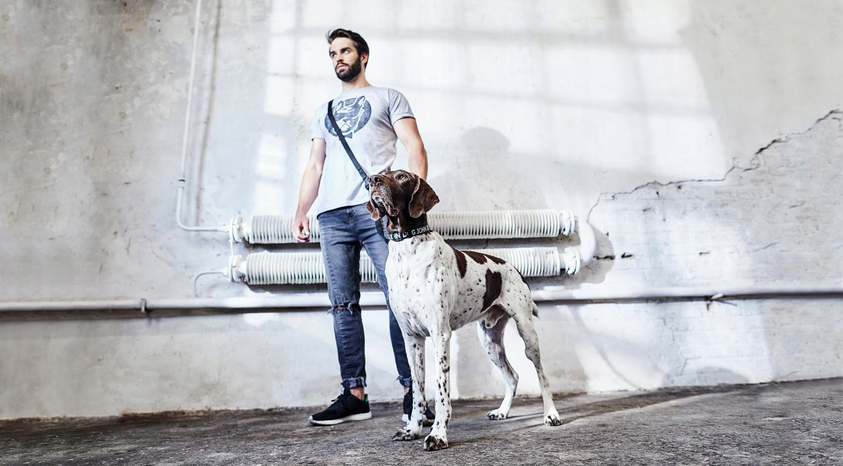 Sports leash for dog with shock absorber 3m John Dog Manufacturer code AJDP1D7152503