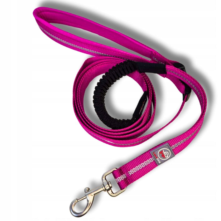Sports leash for dog with shock absorber ADVENTURE for running black 1,8cm-L Manufacturer code 5906555654406