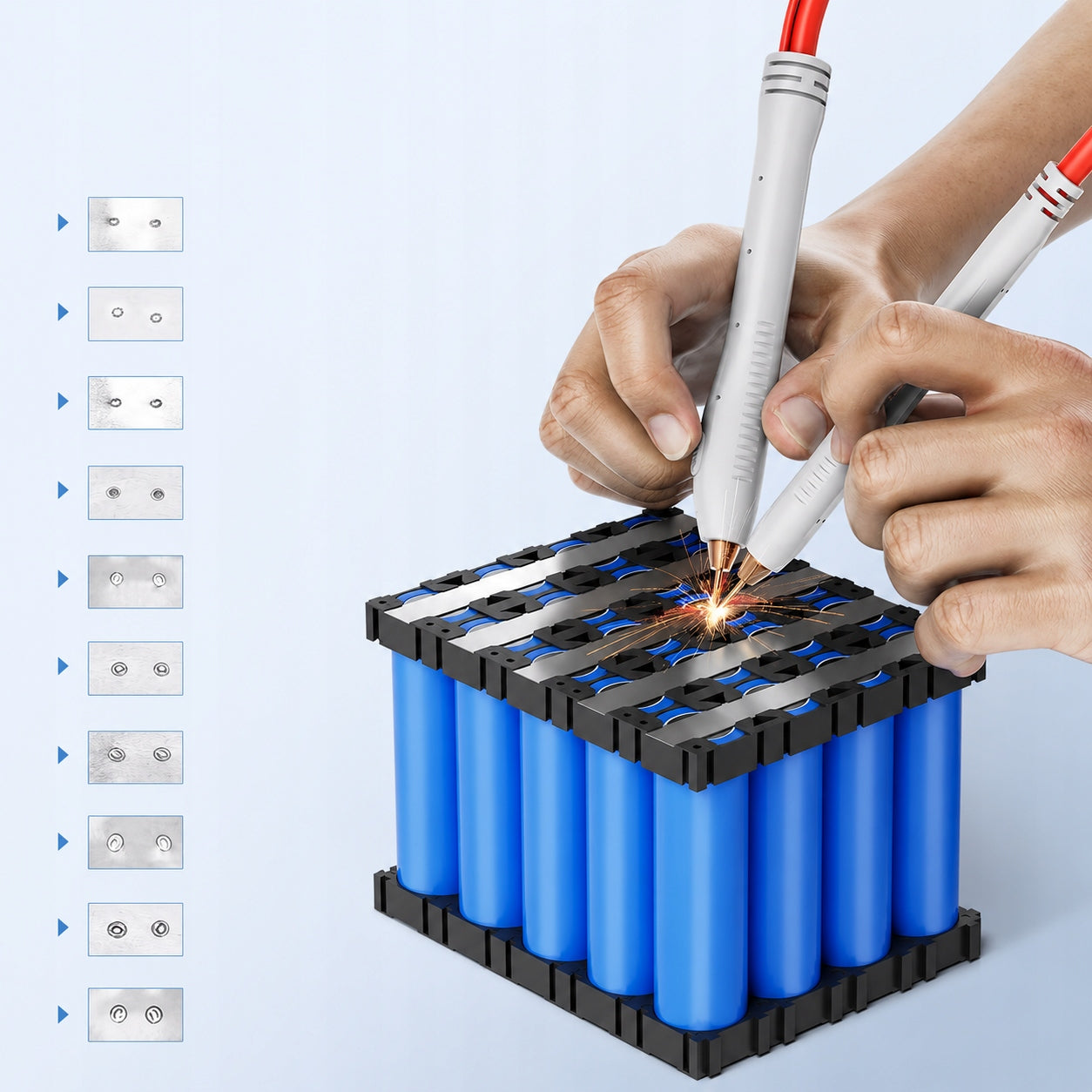 Spot welding machine 5000mAh 99 Modes For Batteries 18650 Awgem Manufacturer code Zgrzewarka Punktowa 5000mAh 99 Trybów Do Aku