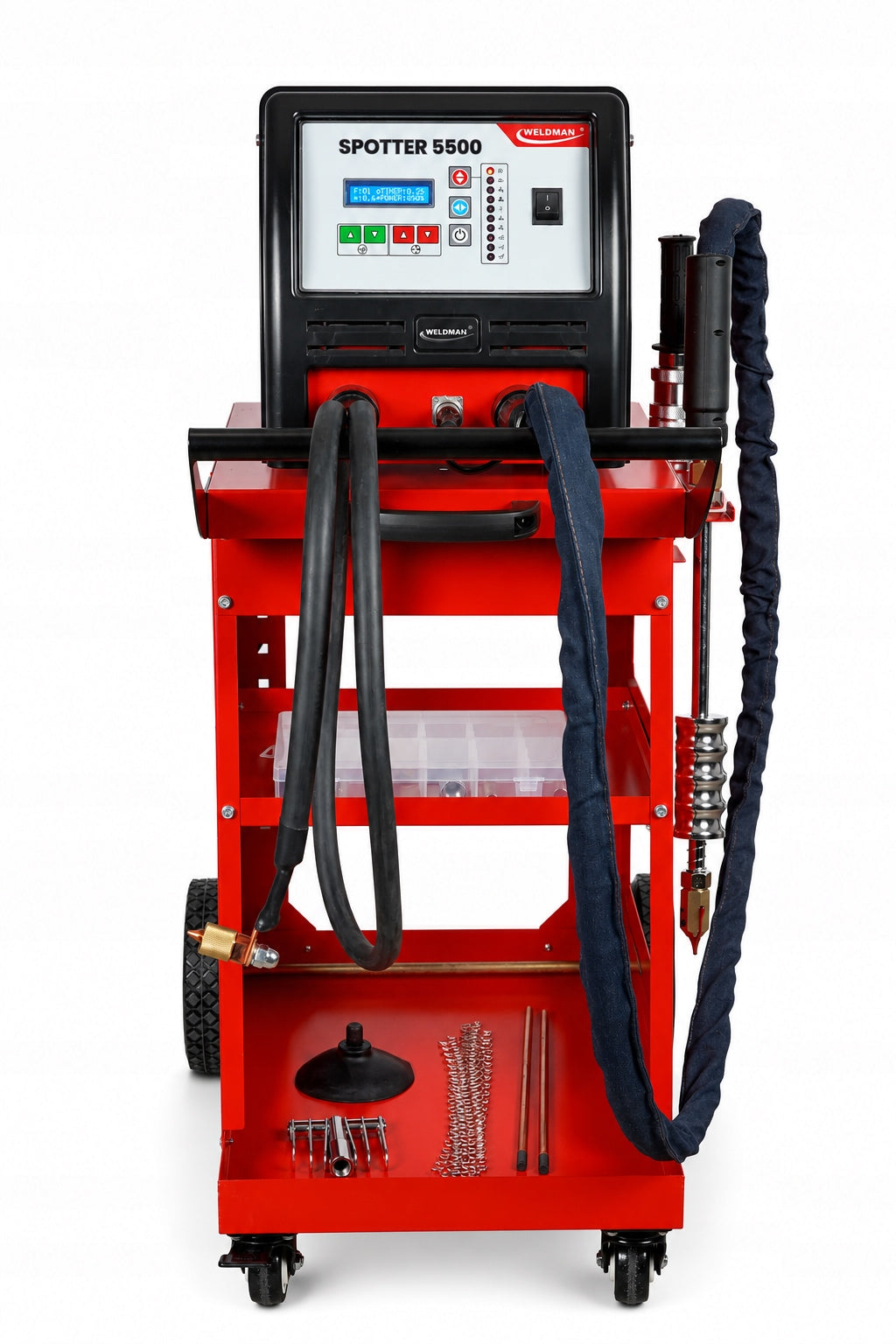 Spotter Blacharski WELDMAN 5500 Welding machine 400V TROLLEY Pulling Sheet metal Manufacturer code 5500