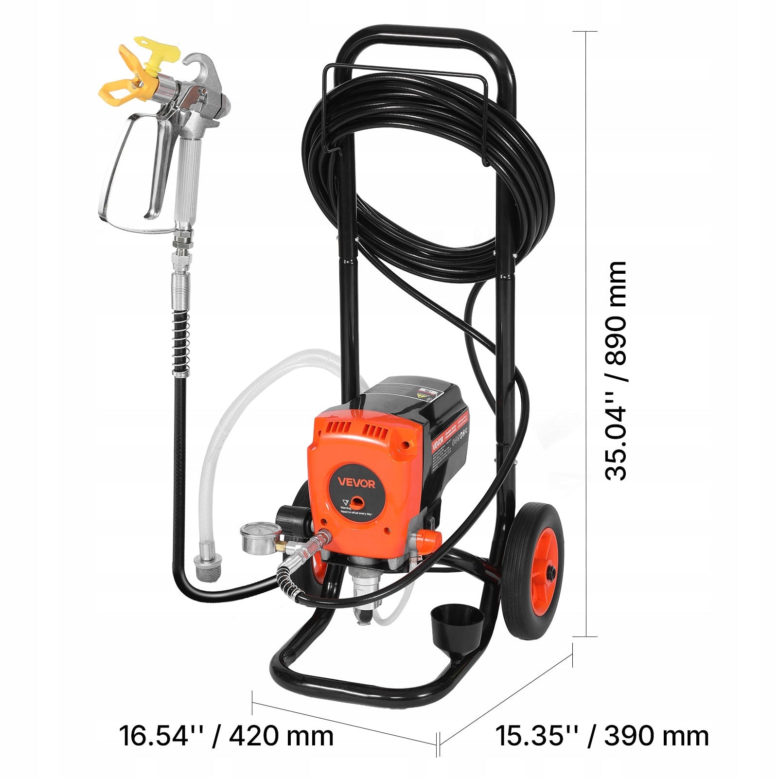 Spray Gun 900W 3300PSI Paint Spray Gun Airless Spray Gun Brand Vevor