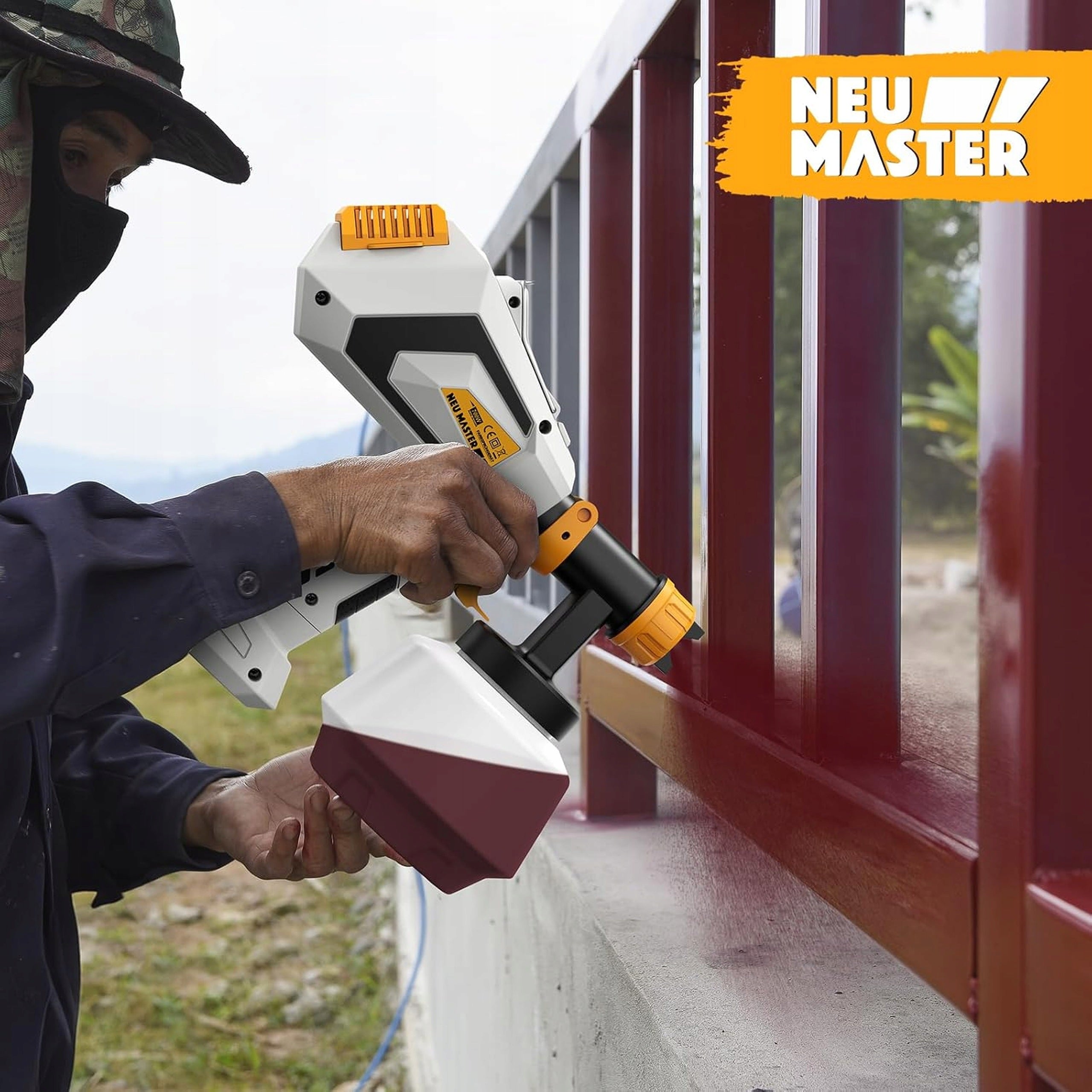 Spray Paint Gun HVLP 700W Wall Paint 5 Copper Nozzles Brand no brand