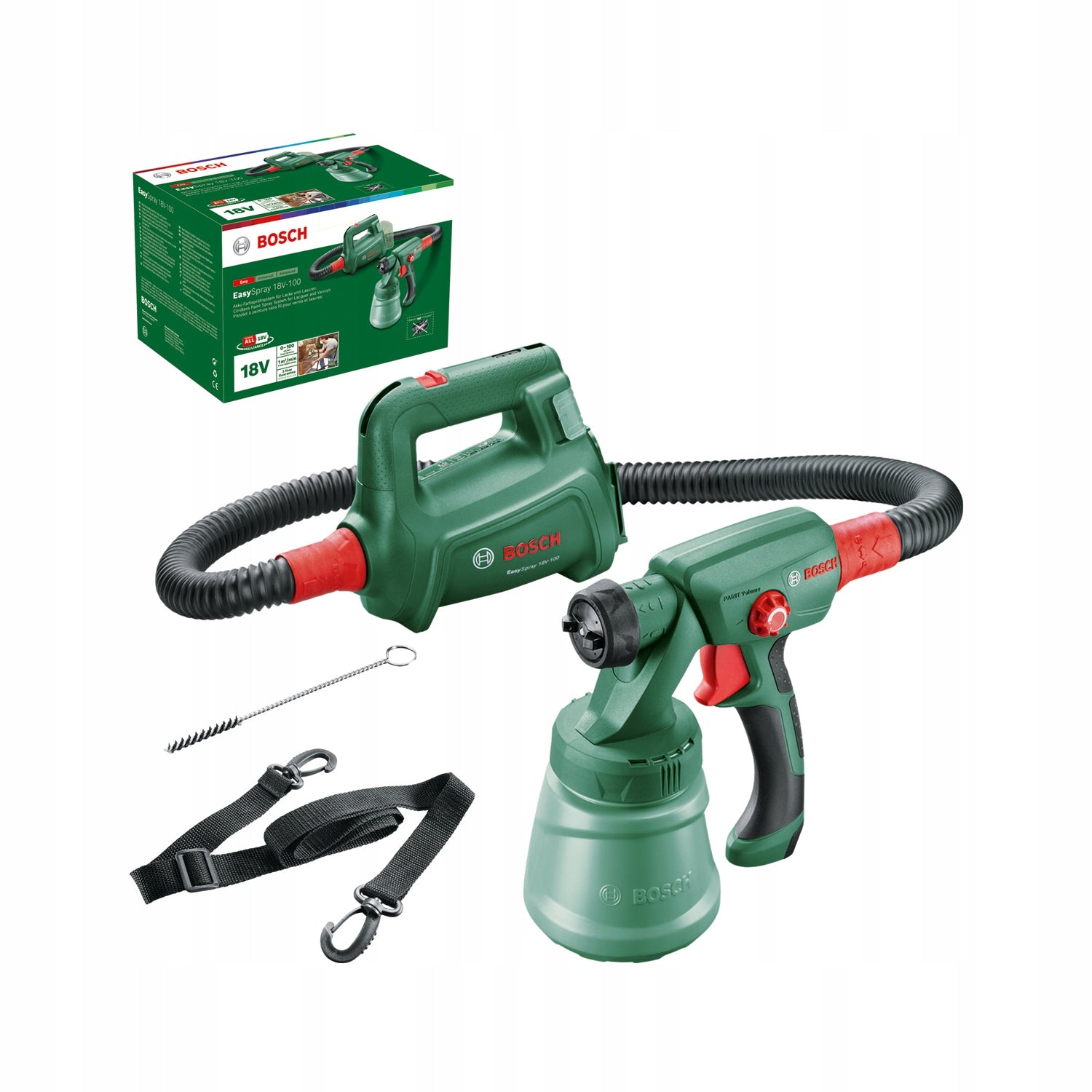 Spray gun AKU 1,3M 0,80L EasySpray 18V-100 BOSCH 0603208000 Packaging status original