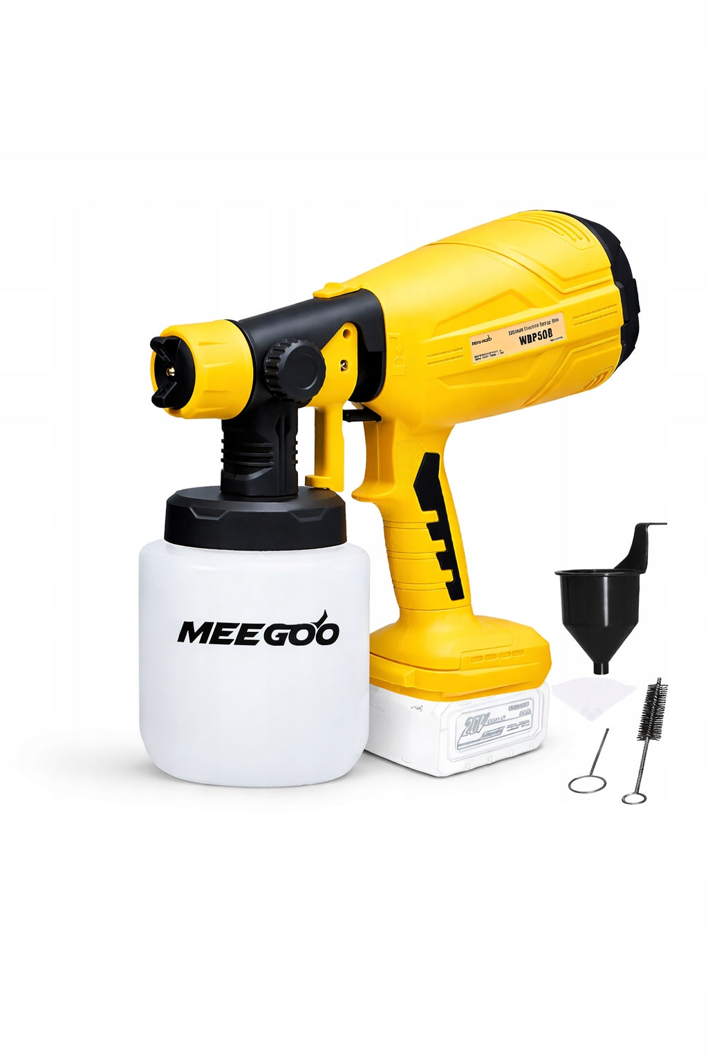 Spray gun with adjustable paint flow 1000ml MEEGOO under AkuMakita