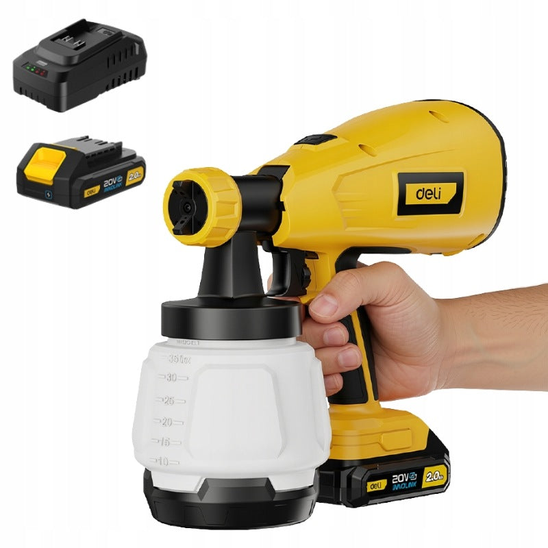 Spray paint gun Deli Tools battery 2000 mAh