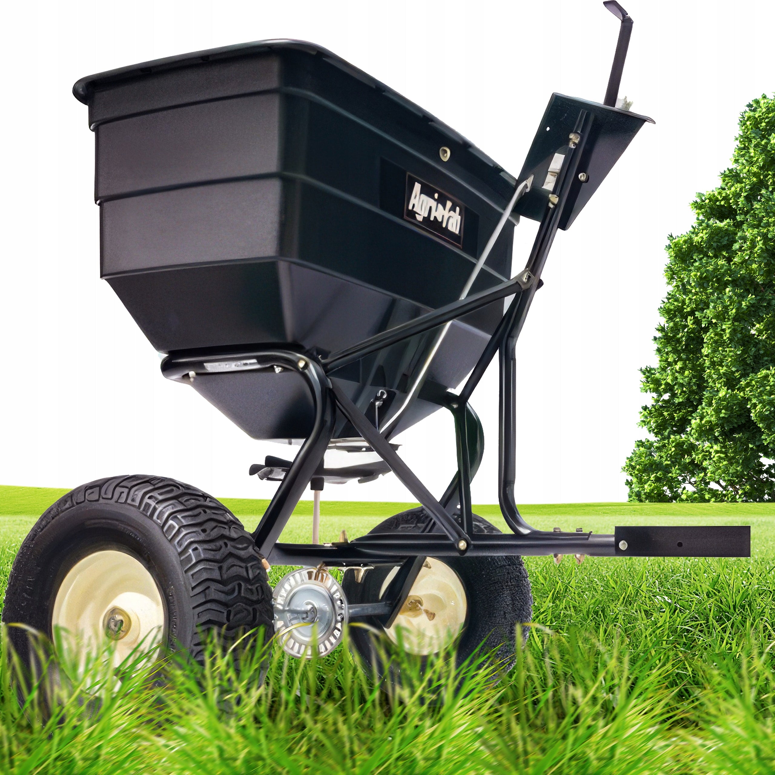 Spreader for garden tractor 80kg solar seed fertilizer MTD Manufacturer code MTD rozsiewacz 196-036-000