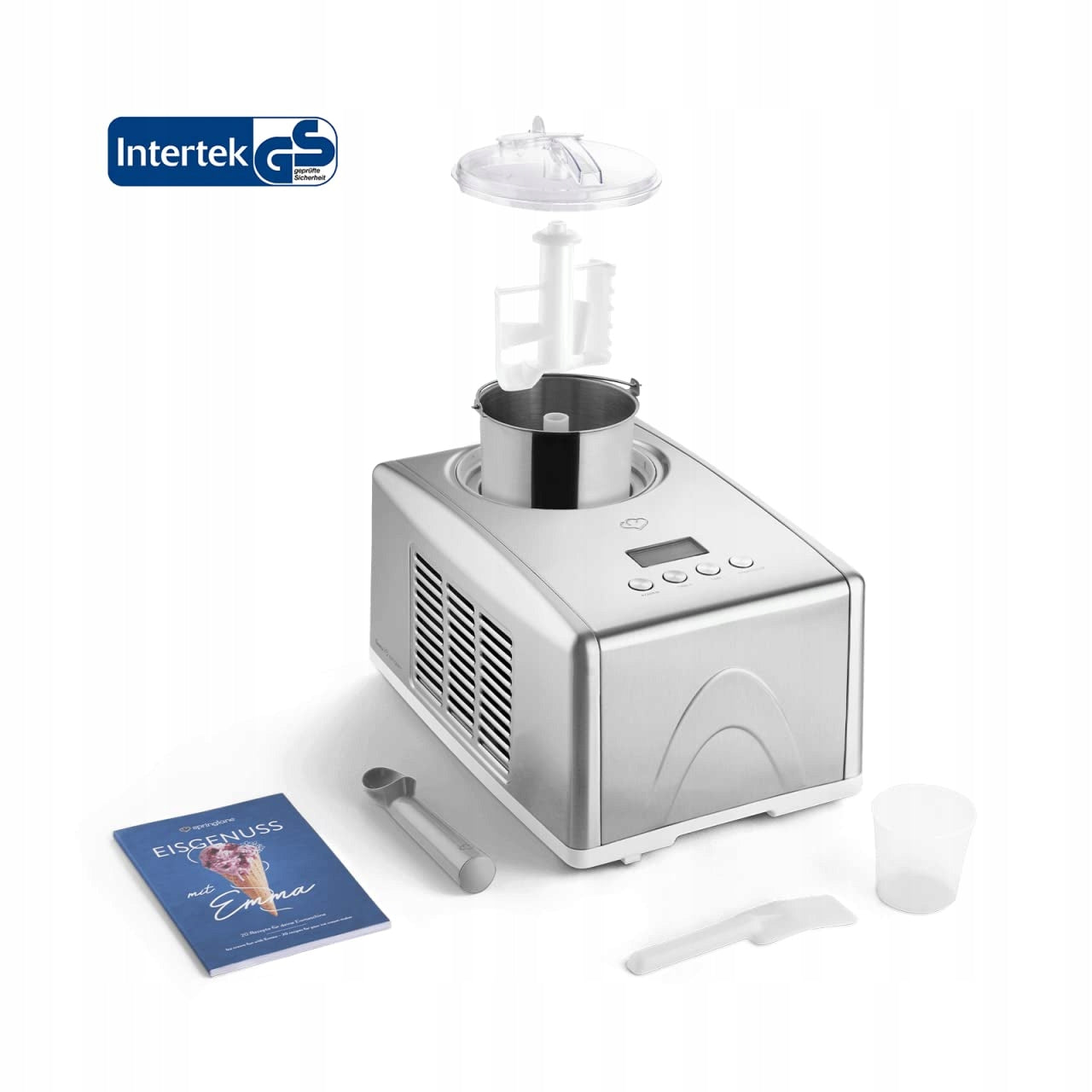 Springlane Emma Self Ice Cream Machine Dominant color silver
