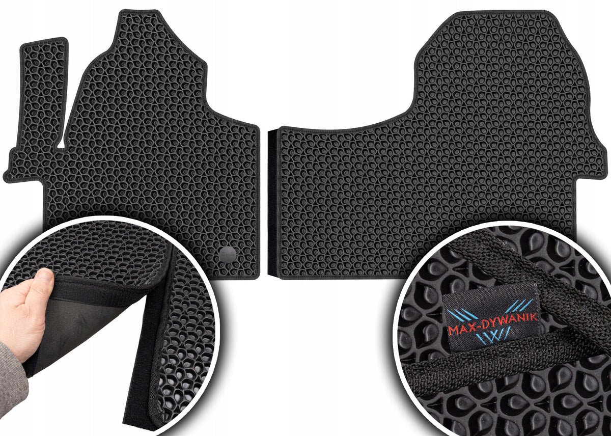 Sprinter W907 W910 e-Sprinter 18- drive rear 4x4 3os black EVA rugs