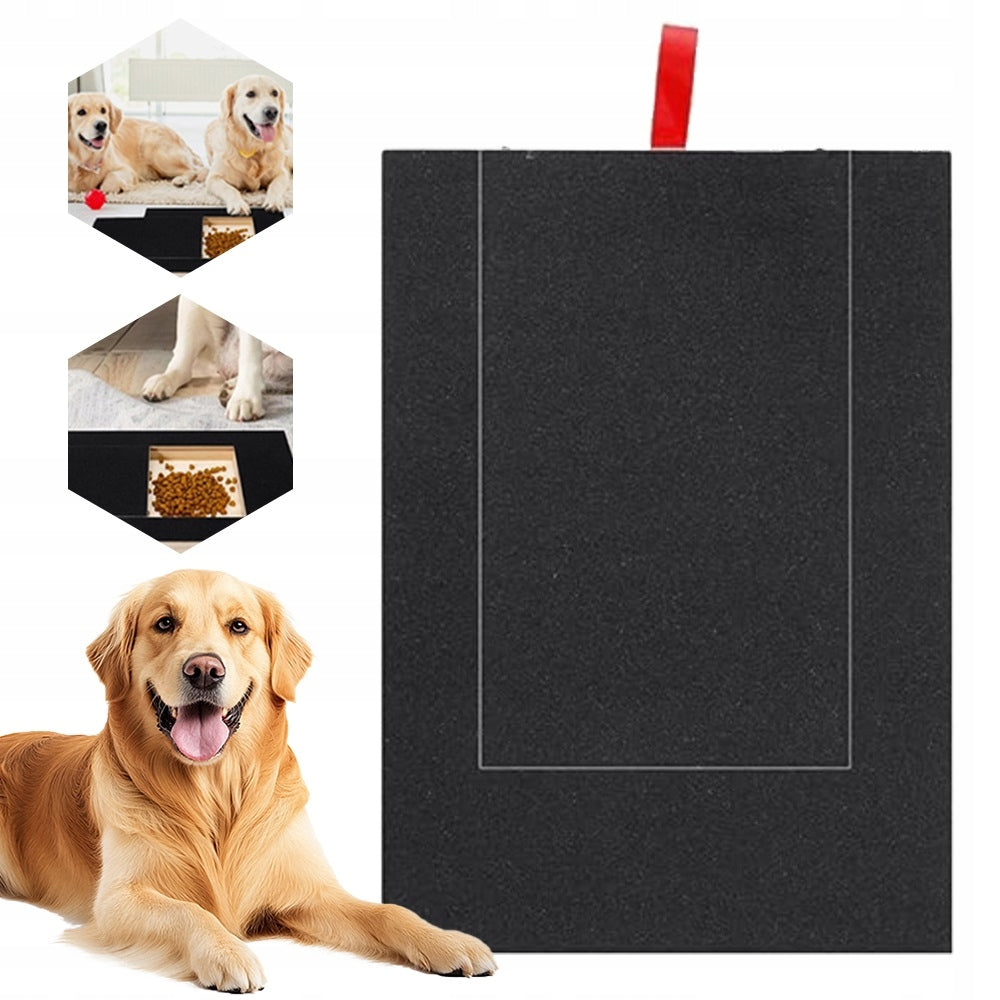 Square Dog Scratcher with Treat Container, Dog Claw File