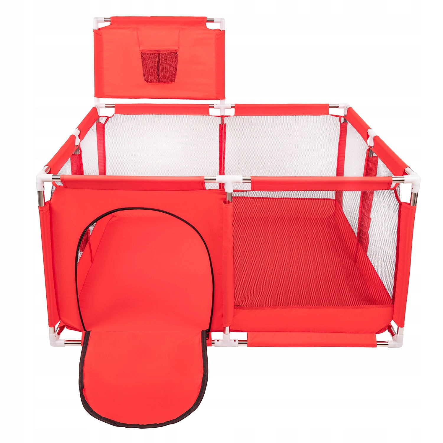 Square Playpen with Basket for Children 200 BALLS Color multicolor